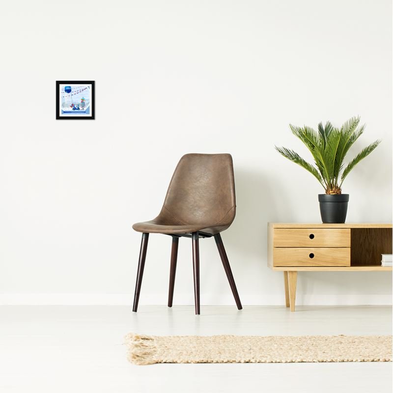 Box Frame Art Prints - Blue Cava