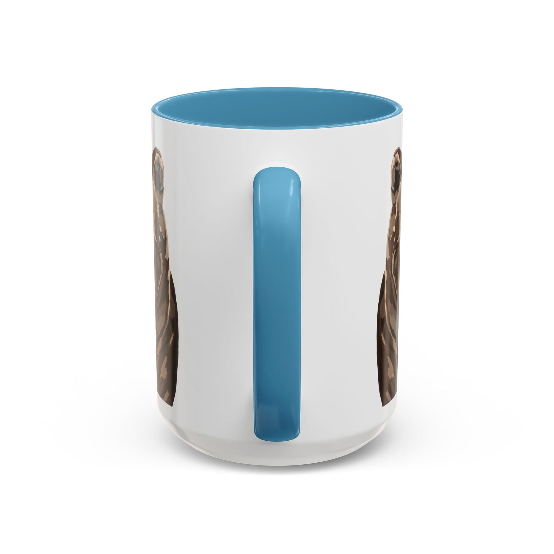 Brown Bear Two Tone Ceramic Mug - 11 oz & 15 oz - Blue Cava