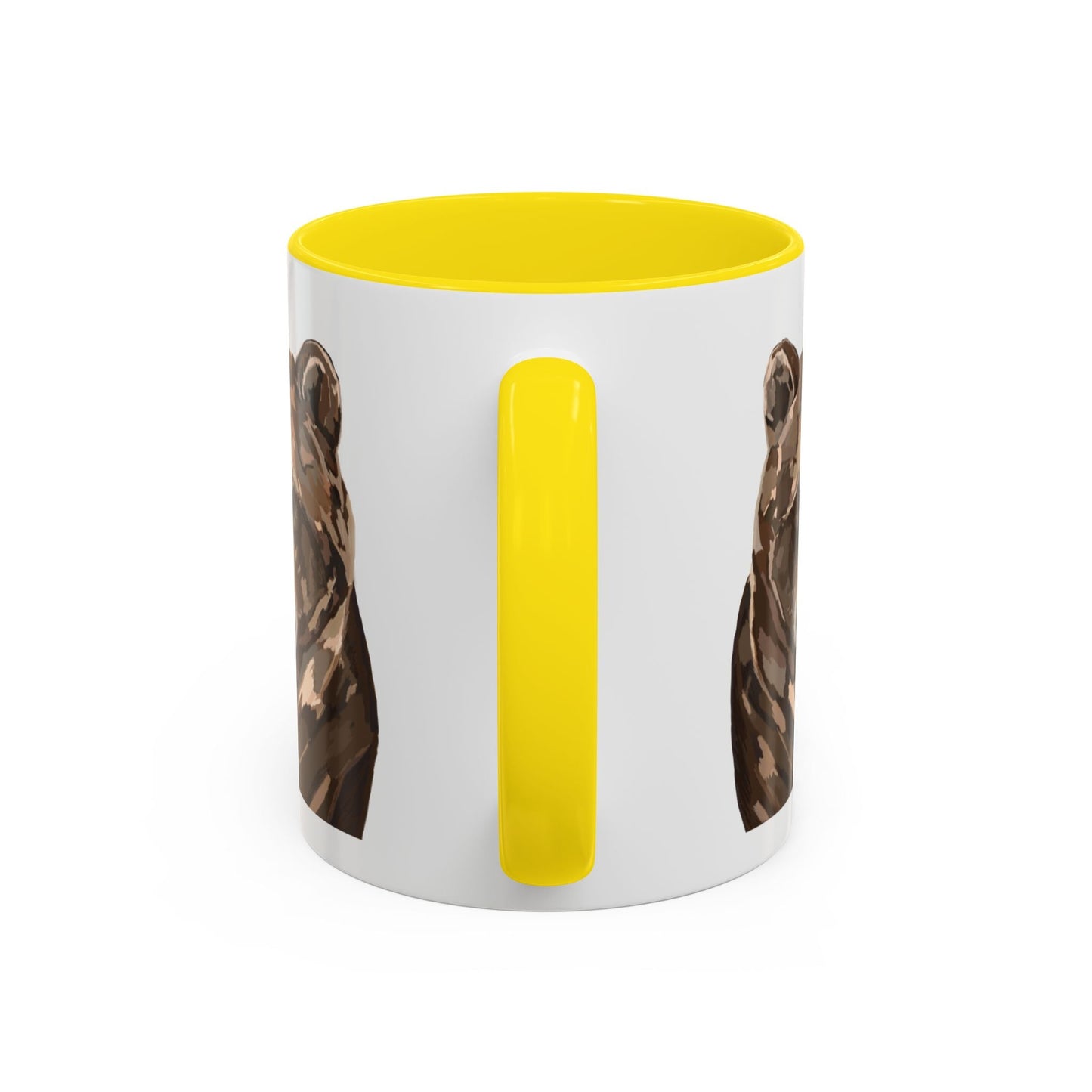 Brown Bear Two Tone Ceramic Mug - 11 oz & 15 oz - Blue Cava