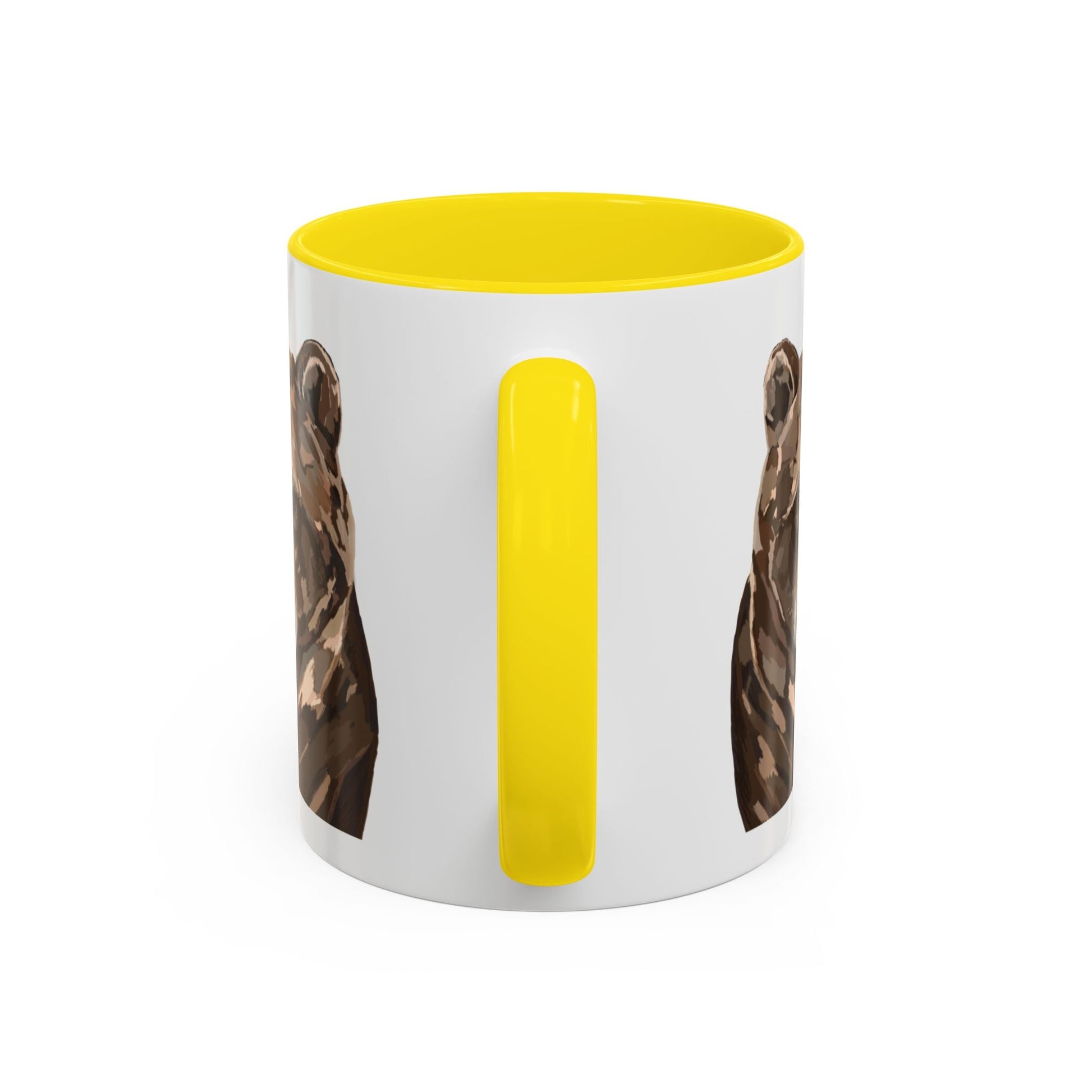 Brown Bear Two Tone Ceramic Mug - 11 oz & 15 oz - Blue Cava
