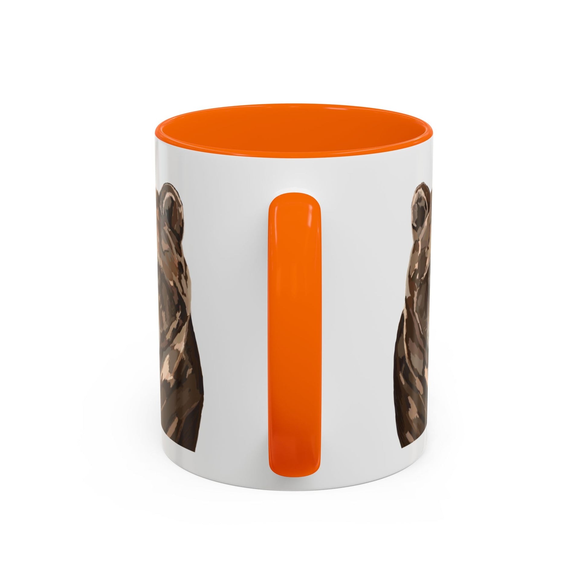 Brown Bear Two Tone Ceramic Mug - 11 oz & 15 oz - Blue Cava