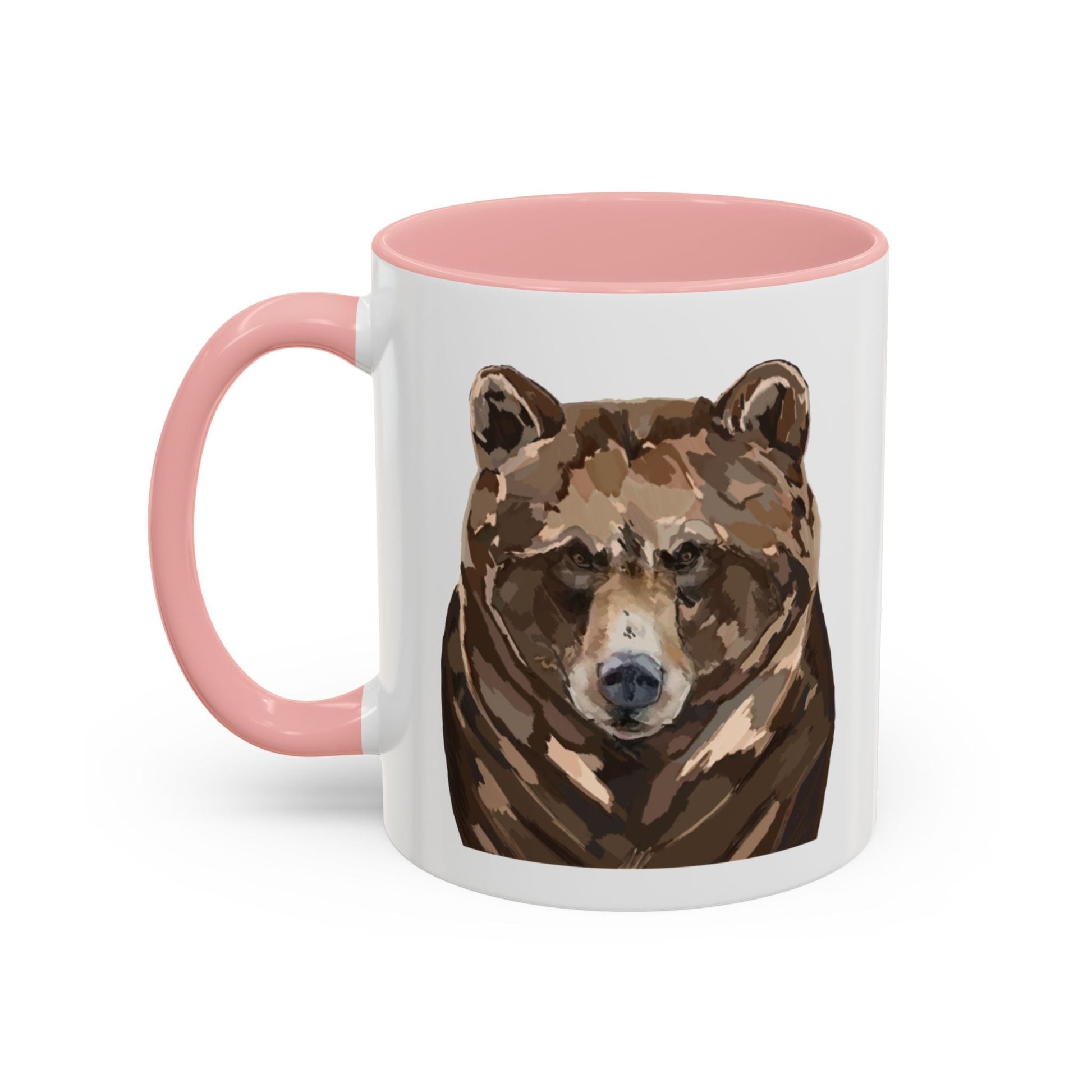 Brown Bear Two Tone Ceramic Mug - 11 oz & 15 oz - Blue Cava