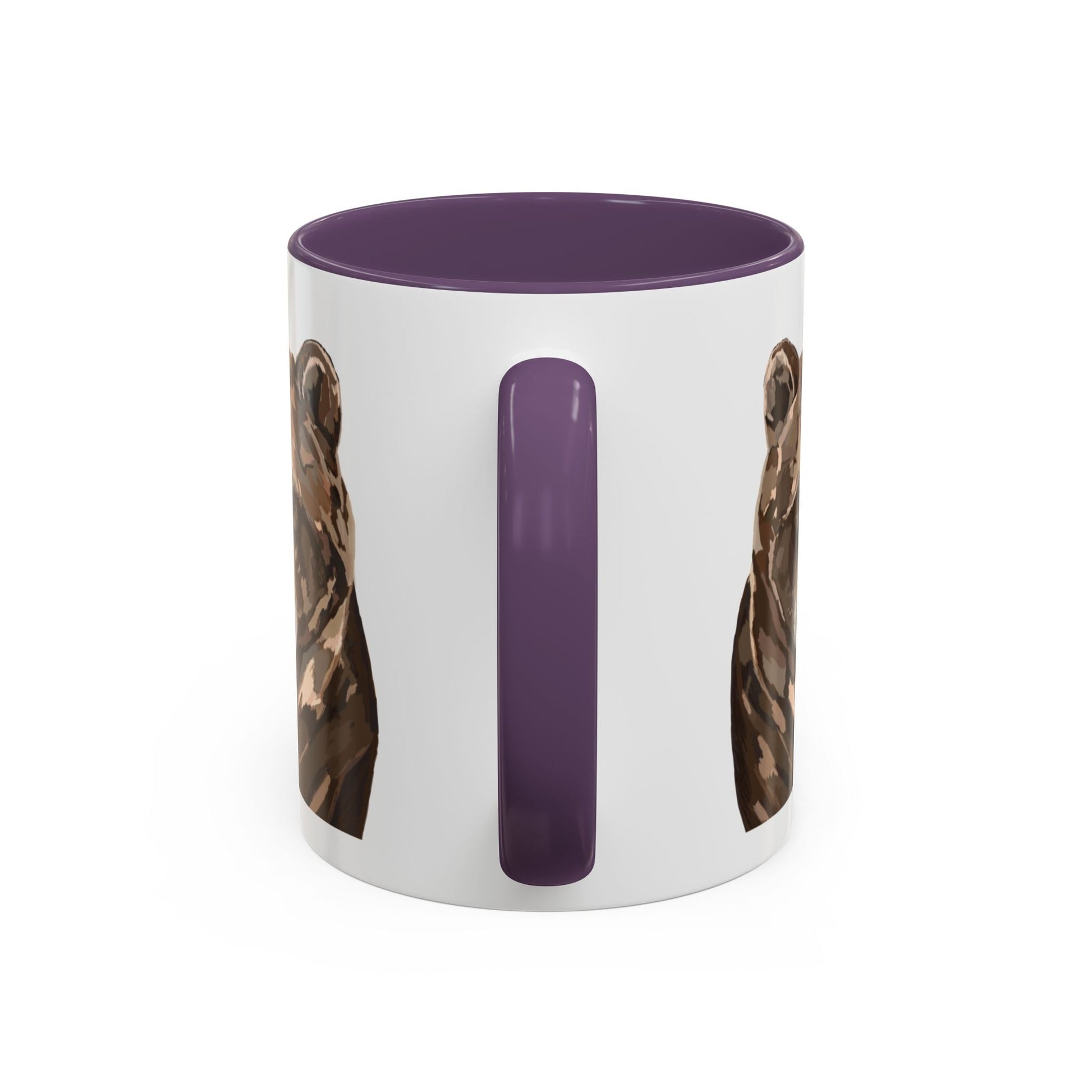 Brown Bear Two Tone Ceramic Mug - 11 oz & 15 oz - Blue Cava