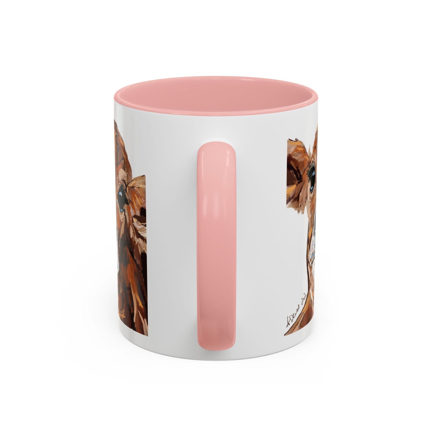 Brown Cow Two Tone Coffee Mug (11oz & 15oz) - Blue Cava