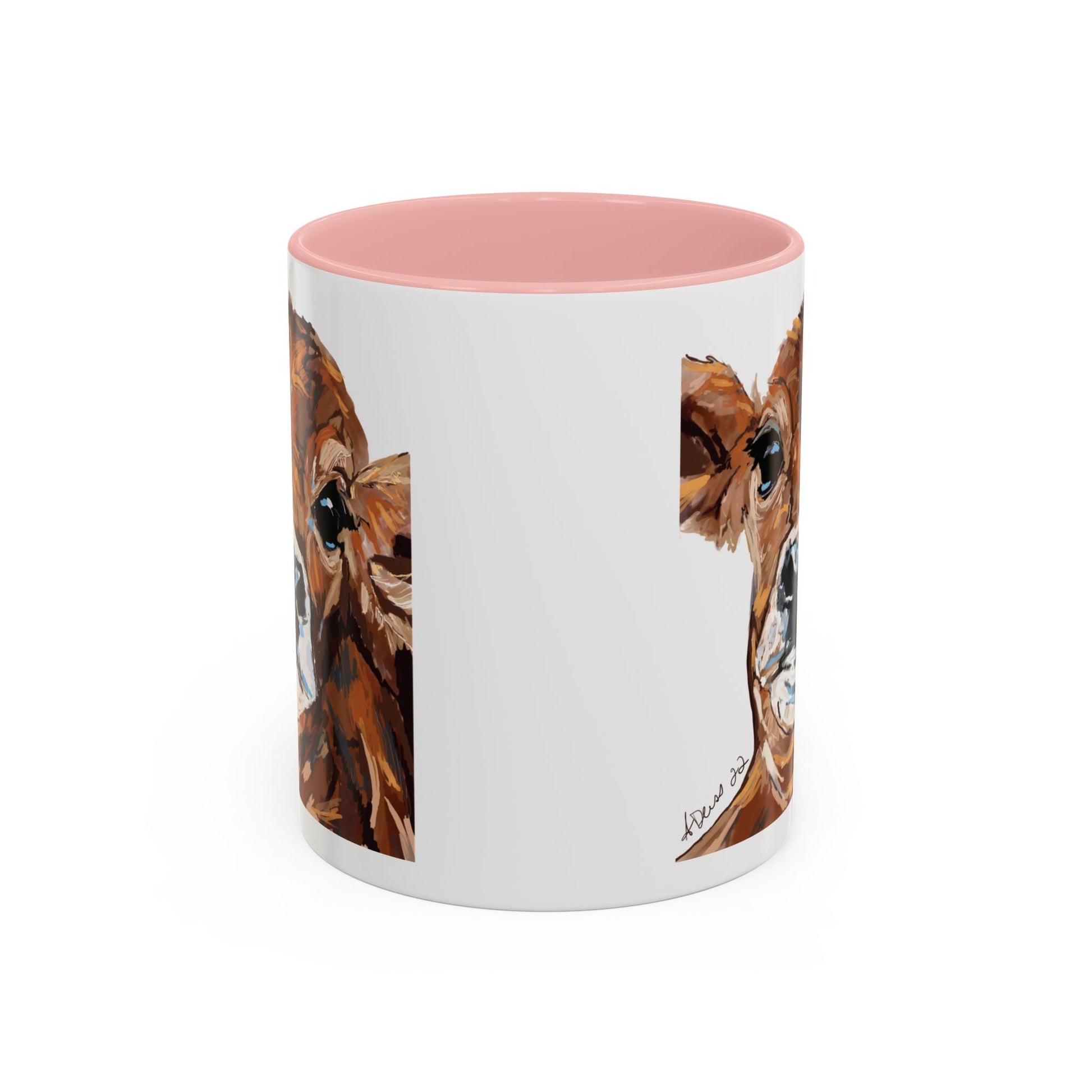 Brown Cow Two Tone Coffee Mug (11oz & 15oz) - Blue Cava