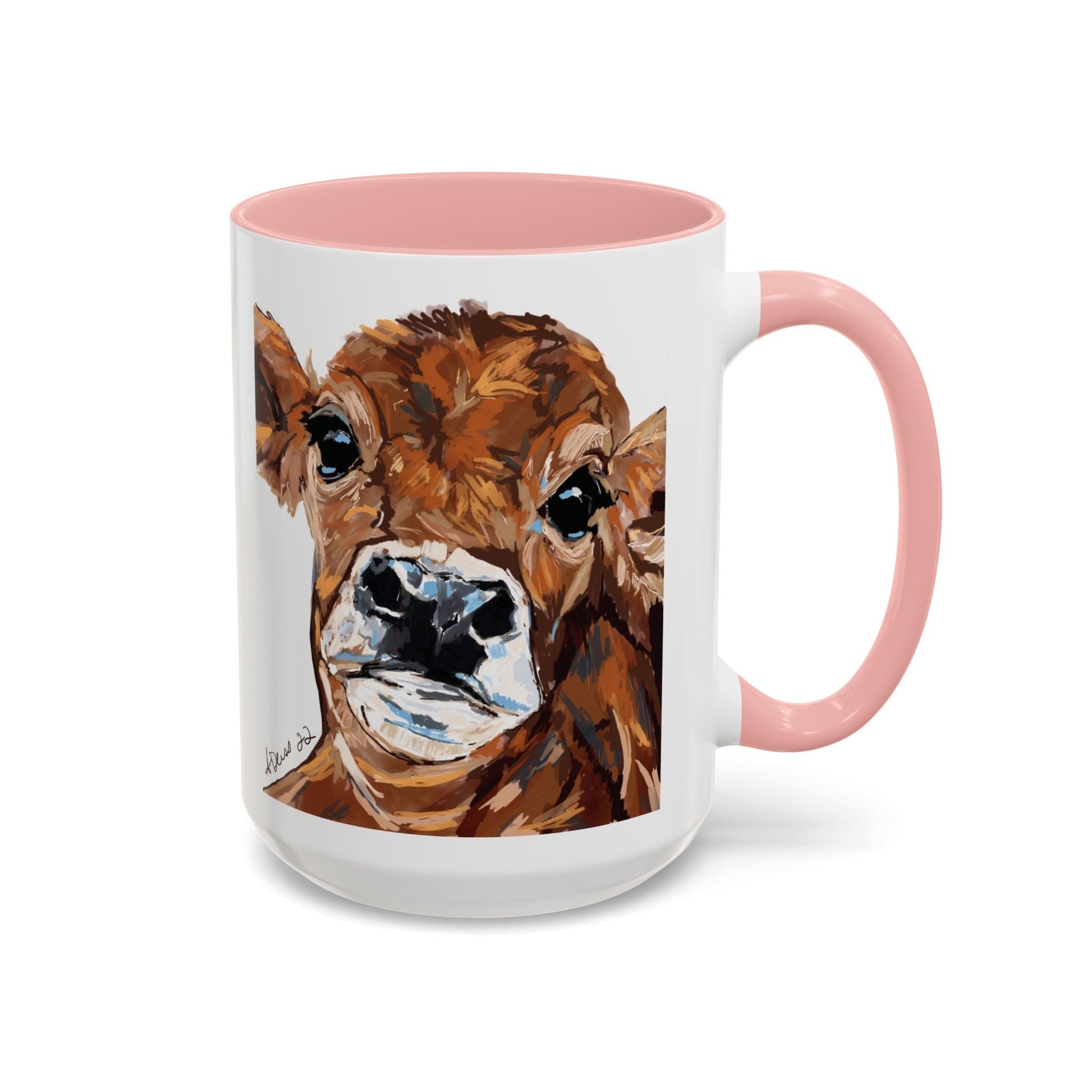 Brown Cow Two Tone Coffee Mug (11oz & 15oz) - Blue Cava