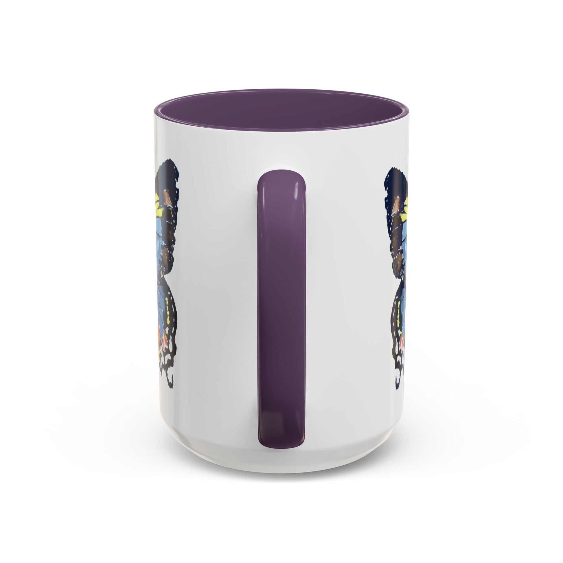 Butterfly Two Tone Ceramic Mug - 11oz & 15oz - Blue Cava