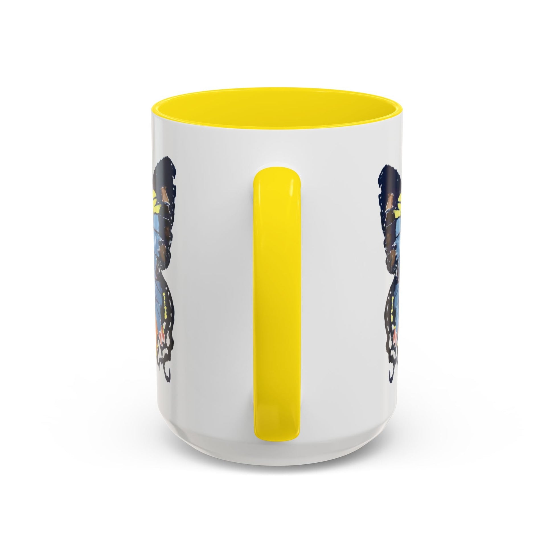 Butterfly Two Tone Ceramic Mug - 11oz & 15oz - Blue Cava