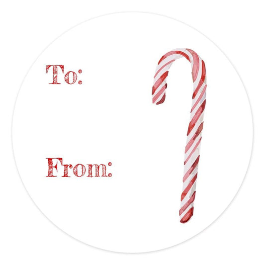 Candy Cane Gift Tags - Blue Cava
