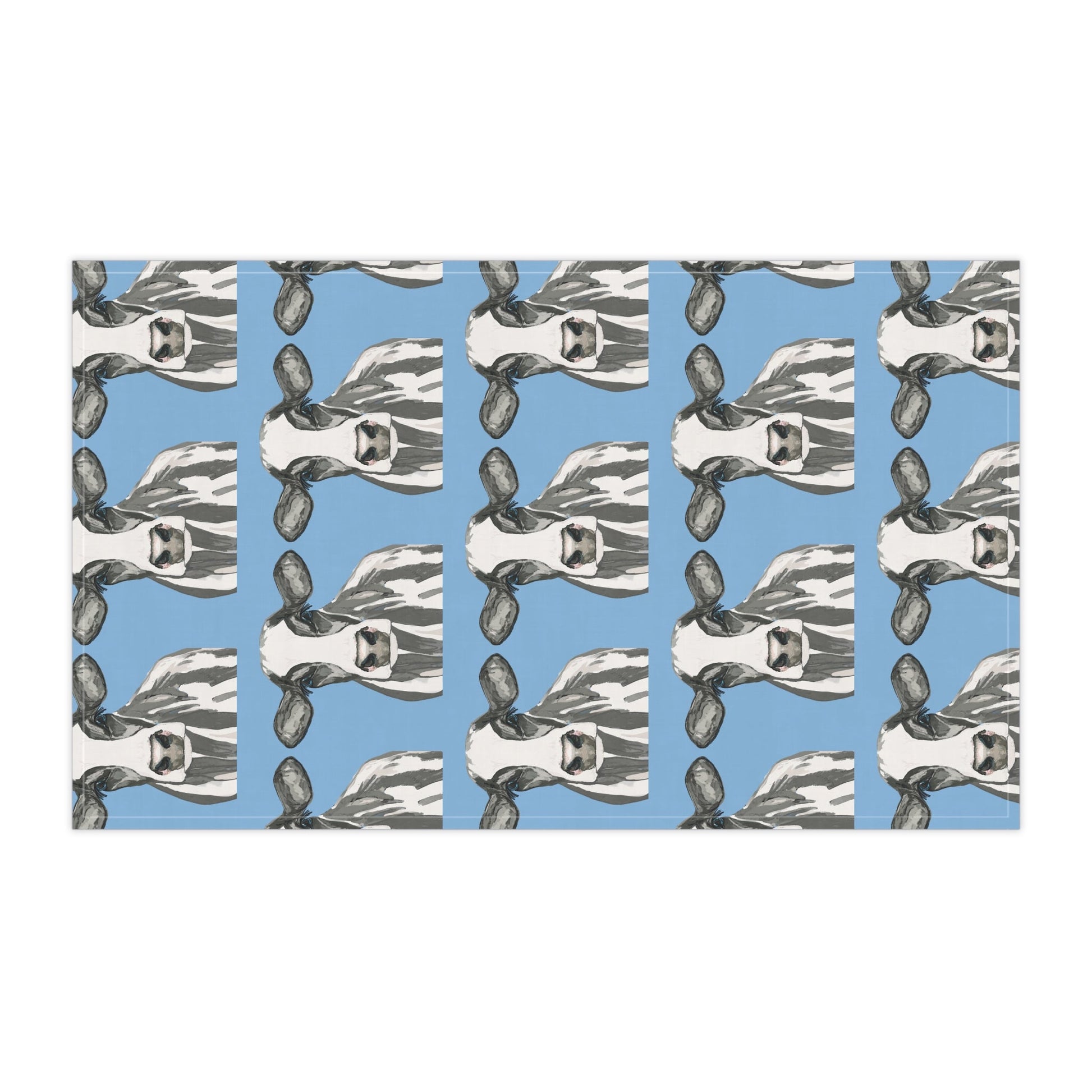 Charming Cow Kitchen Tea Towels | Farmhouse Decor - Blue Cava