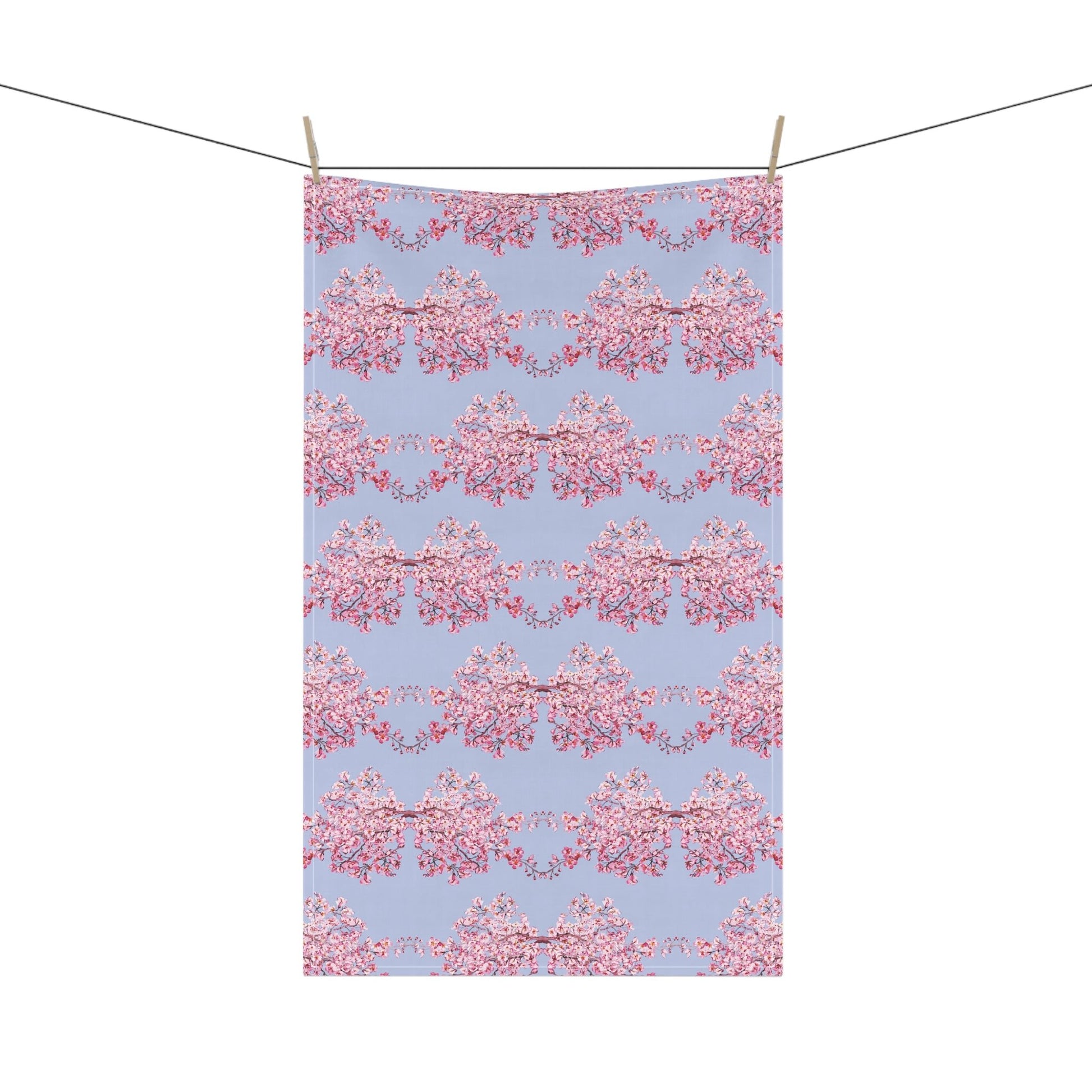 Charming Floral Kitchen Tea Towels - Blue Cava
