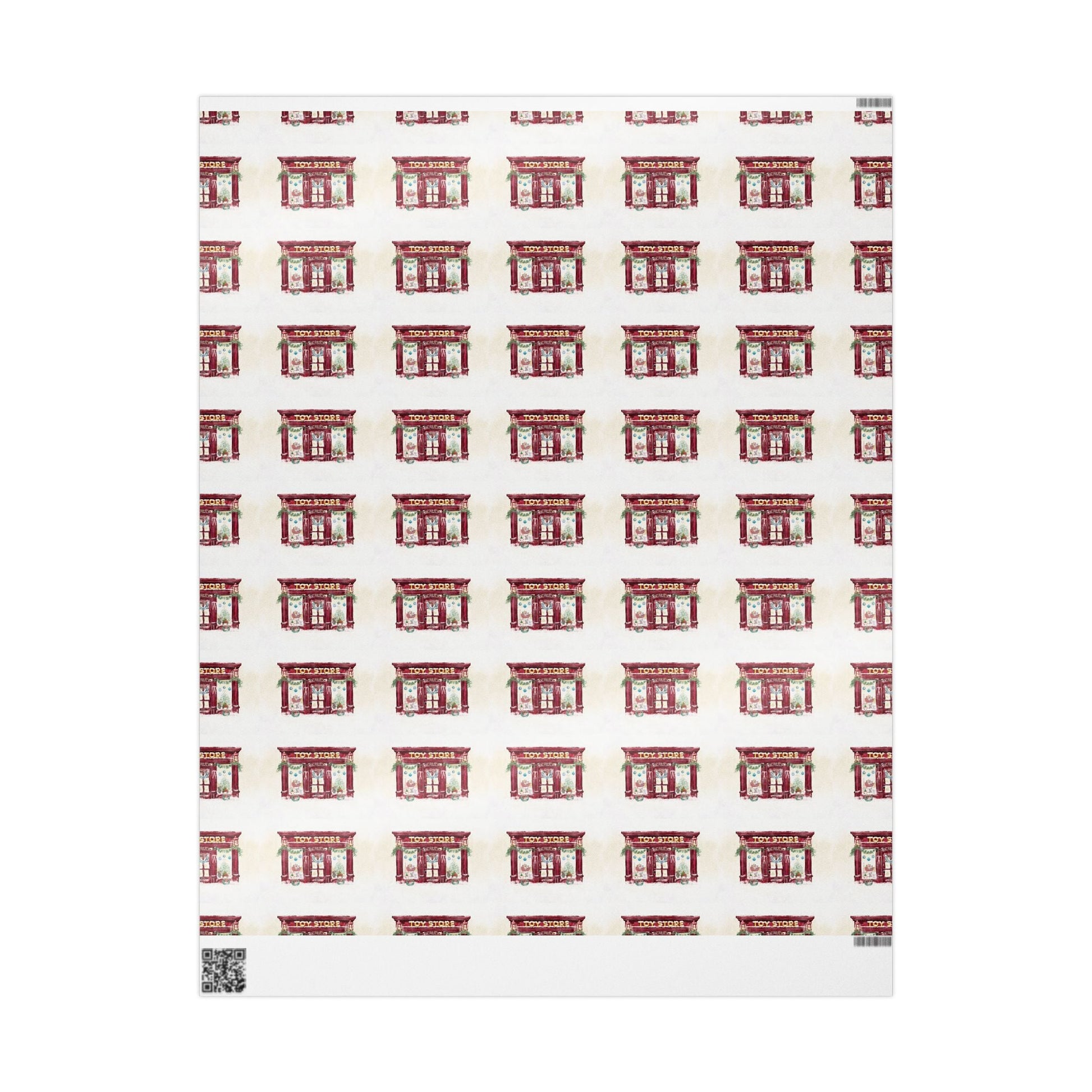 Charming Vintage Toy Store Wrapping Paper | Gift Wrap for Holidays - Blue Cava