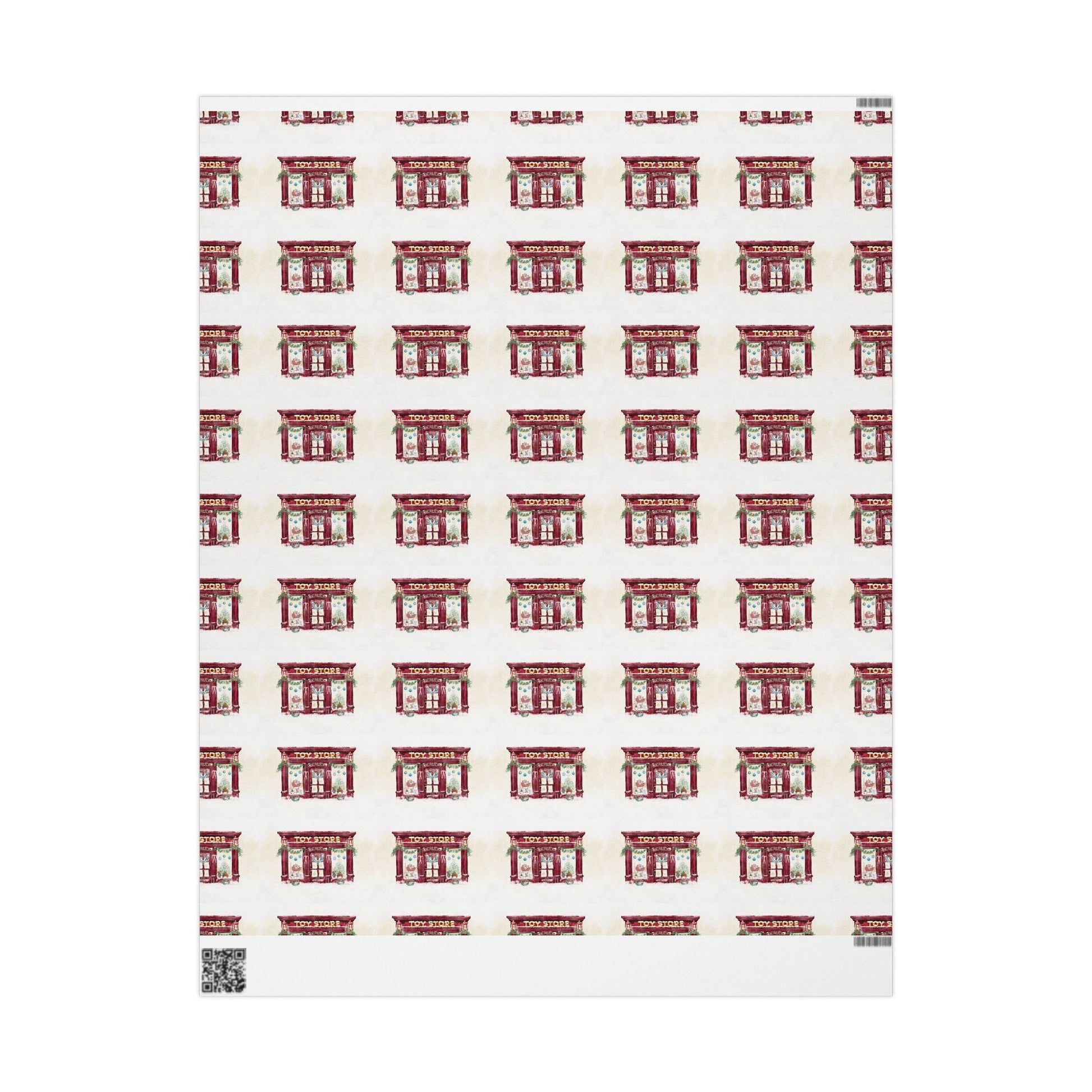 Charming Vintage Toy Store Wrapping Paper | Gift Wrap for Holidays - Blue Cava