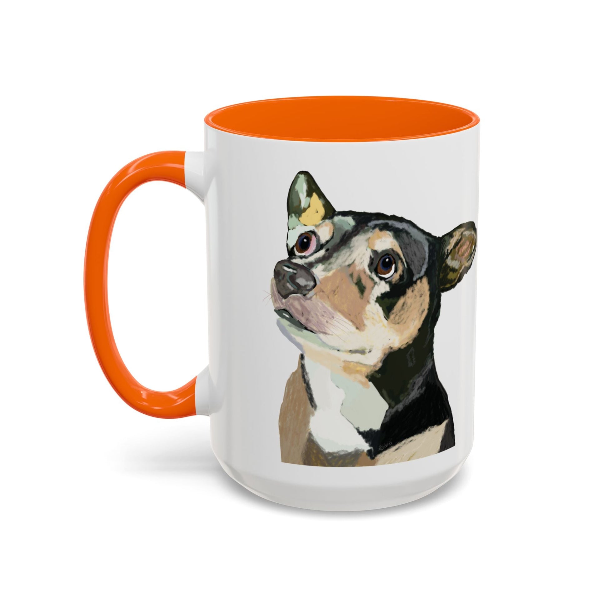 Chihuahua Two Tone Ceramic Mugs - 11 oz & 15 oz - Blue Cava