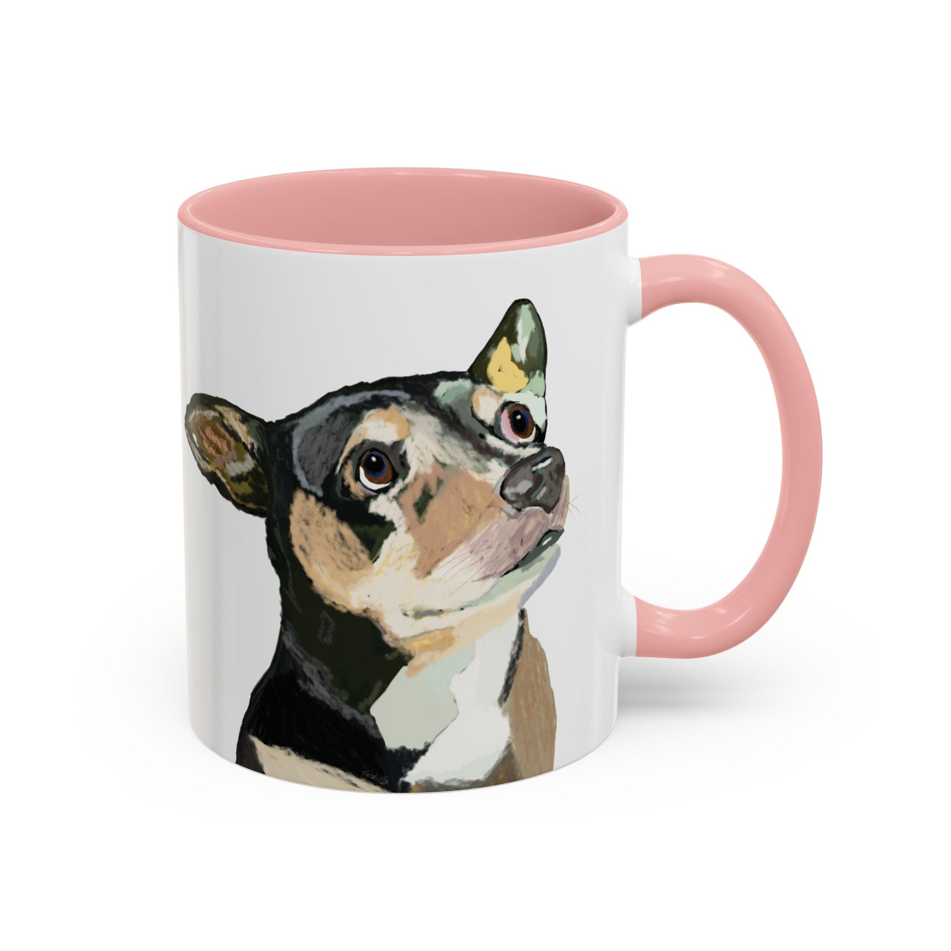 Chihuahua Two Tone Ceramic Mugs - 11 oz & 15 oz - Blue Cava
