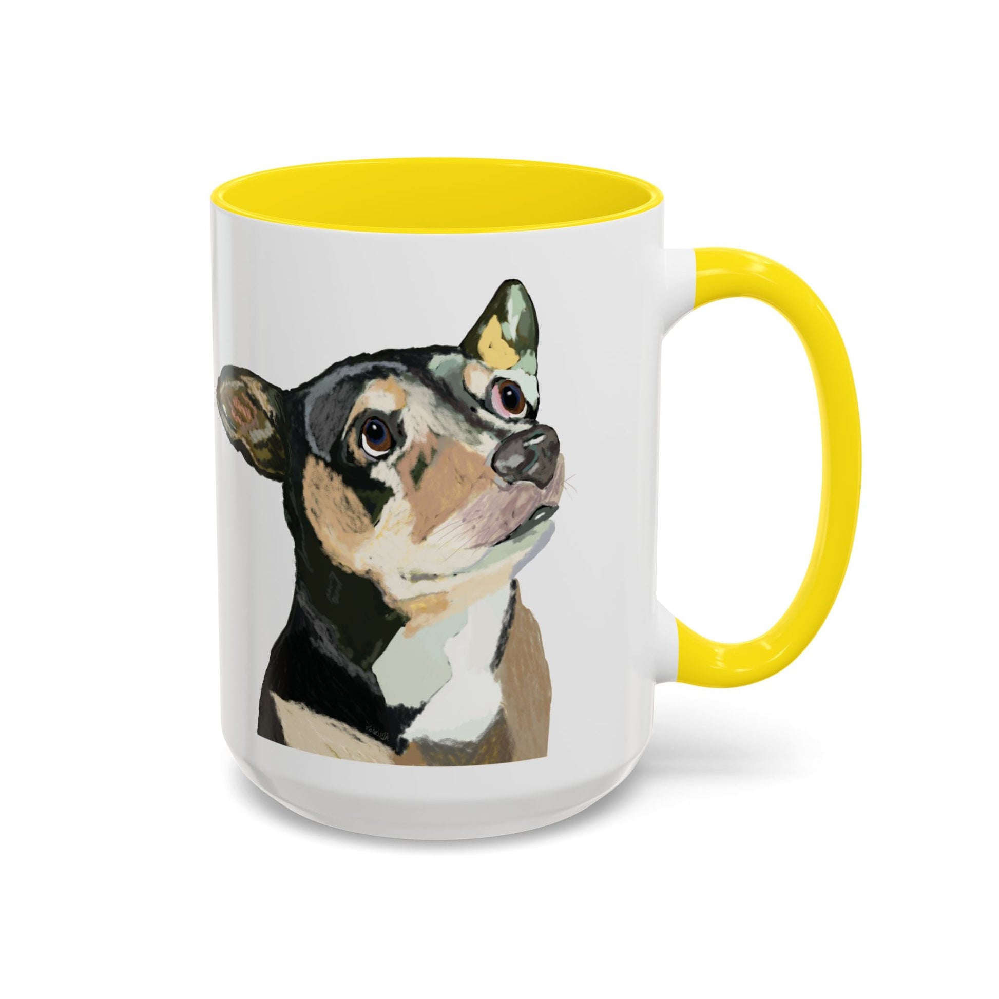 Chihuahua Two Tone Ceramic Mugs - 11 oz & 15 oz - Blue Cava
