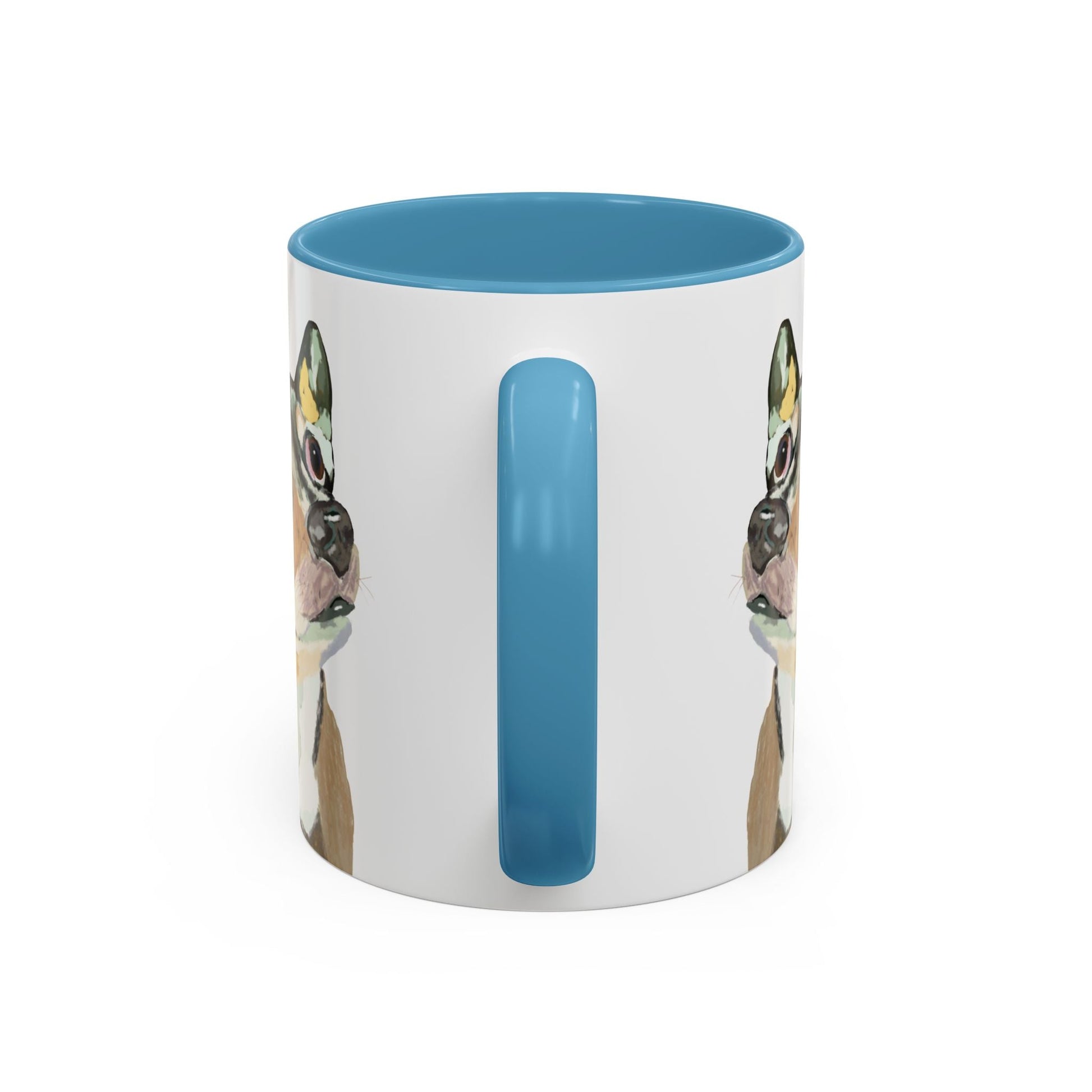 Chihuahua Two Tone Ceramic Mugs - 11 oz & 15 oz - Blue Cava