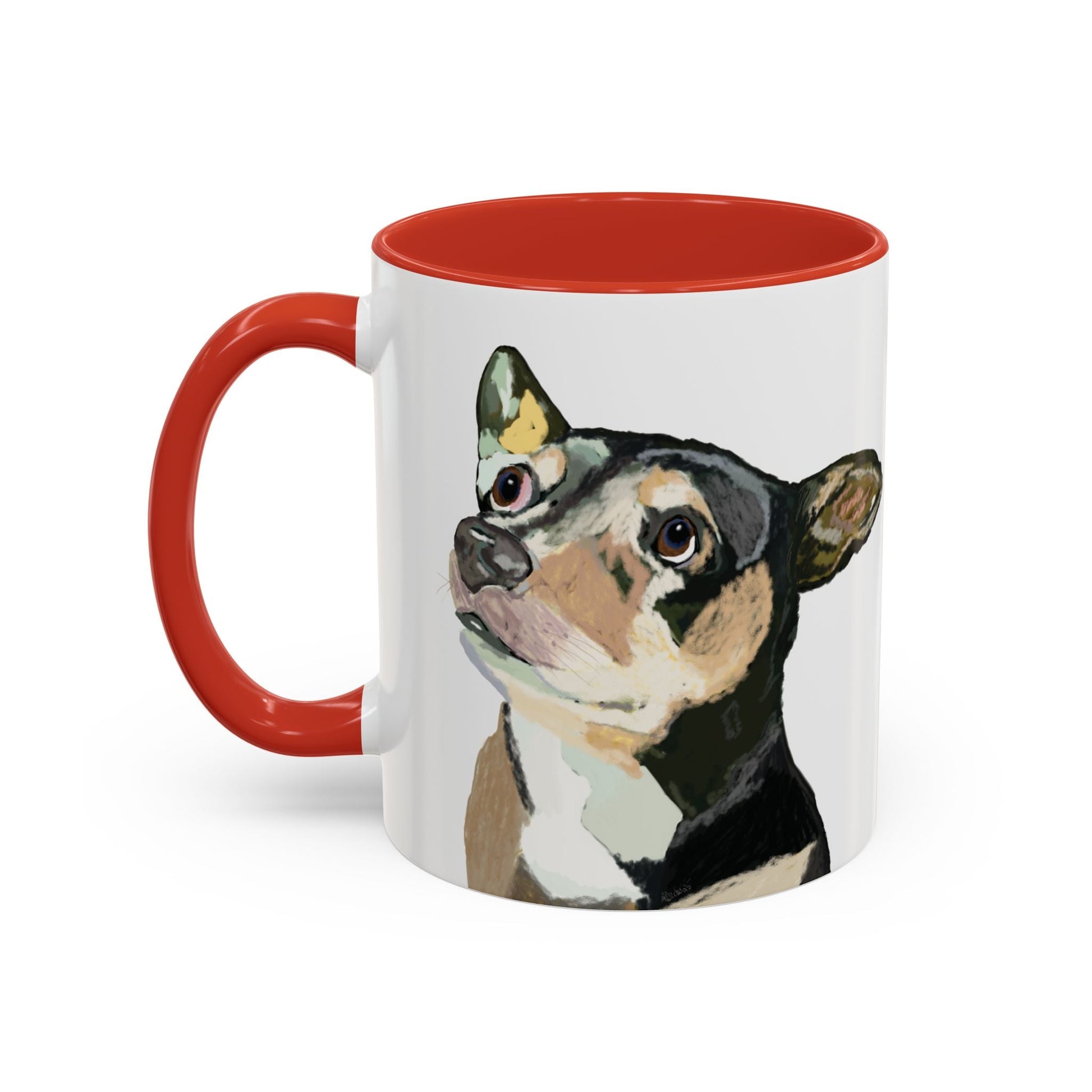 Chihuahua Two Tone Ceramic Mugs - 11 oz & 15 oz - Blue Cava