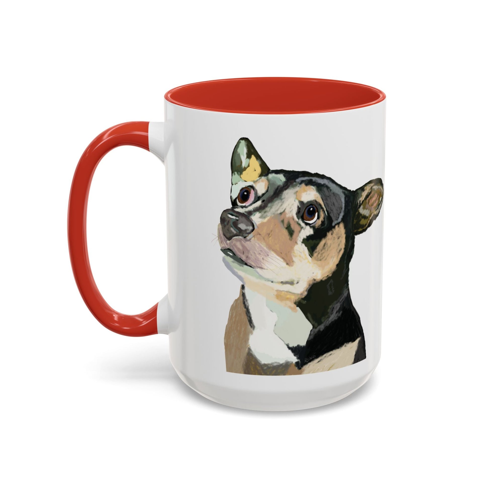 Chihuahua Two Tone Ceramic Mugs - 11 oz & 15 oz - Blue Cava