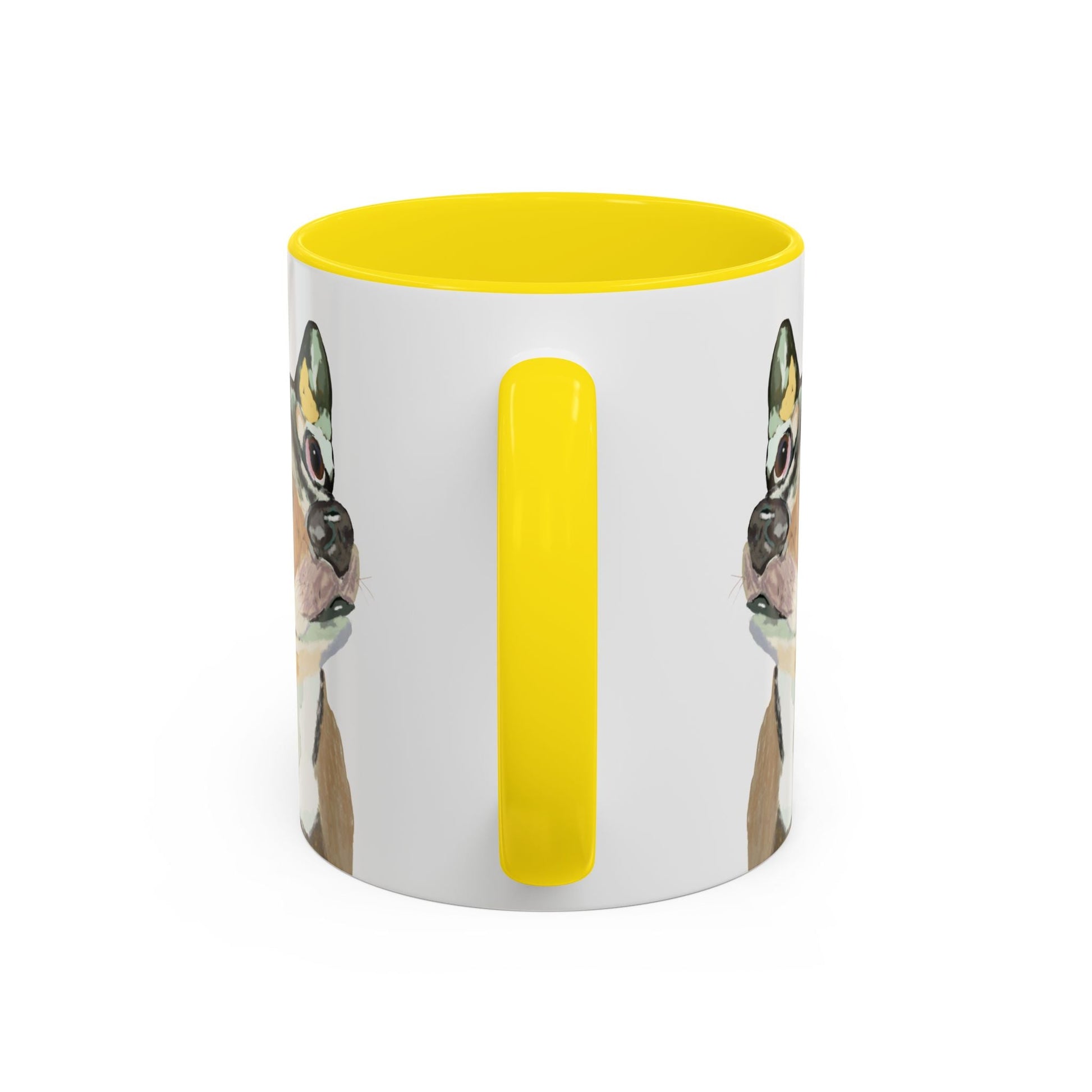 Chihuahua Two Tone Ceramic Mugs - 11 oz & 15 oz - Blue Cava