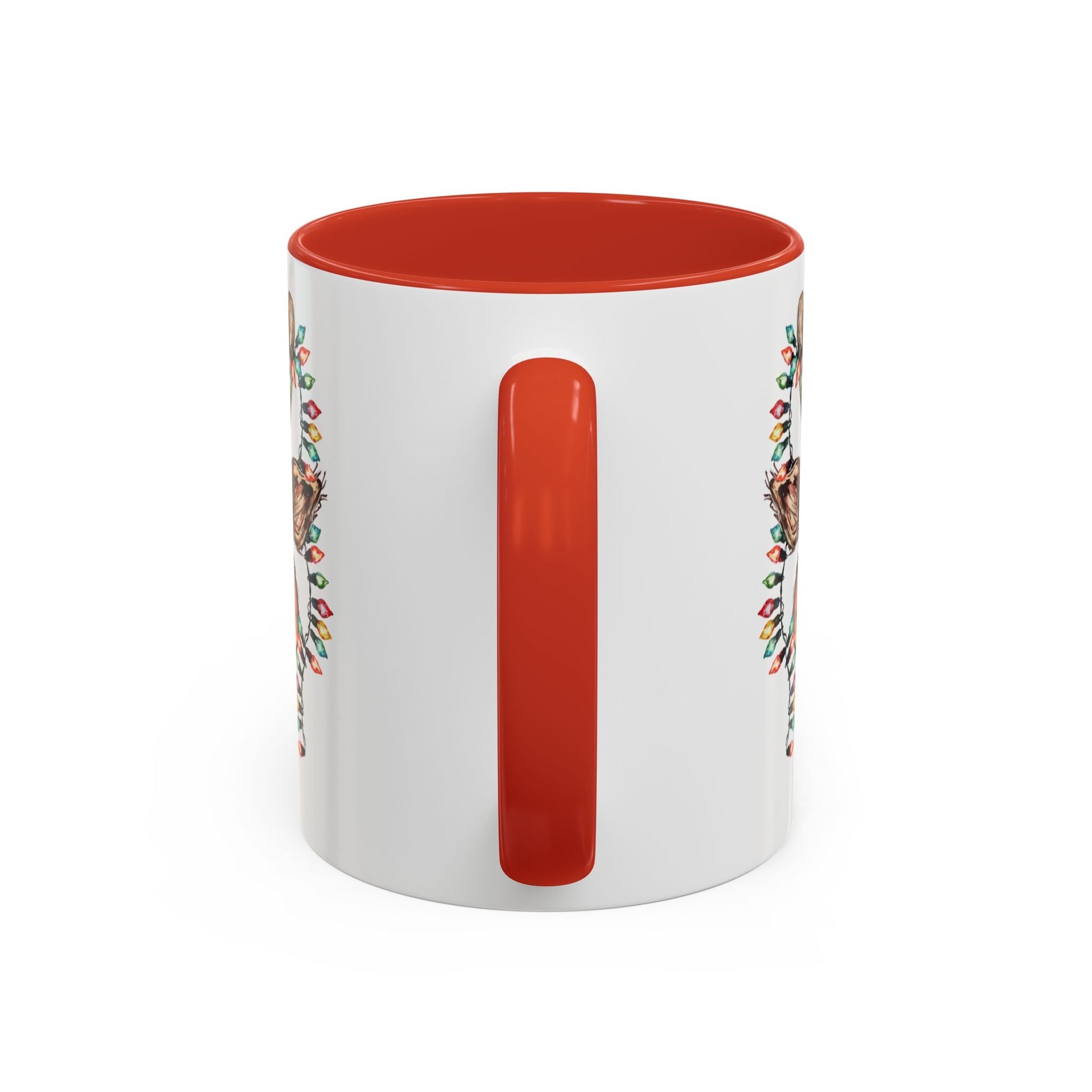 Christmas Reindeer Two Tone Ceramic Mug 11oz & 15oz - Blue Cava