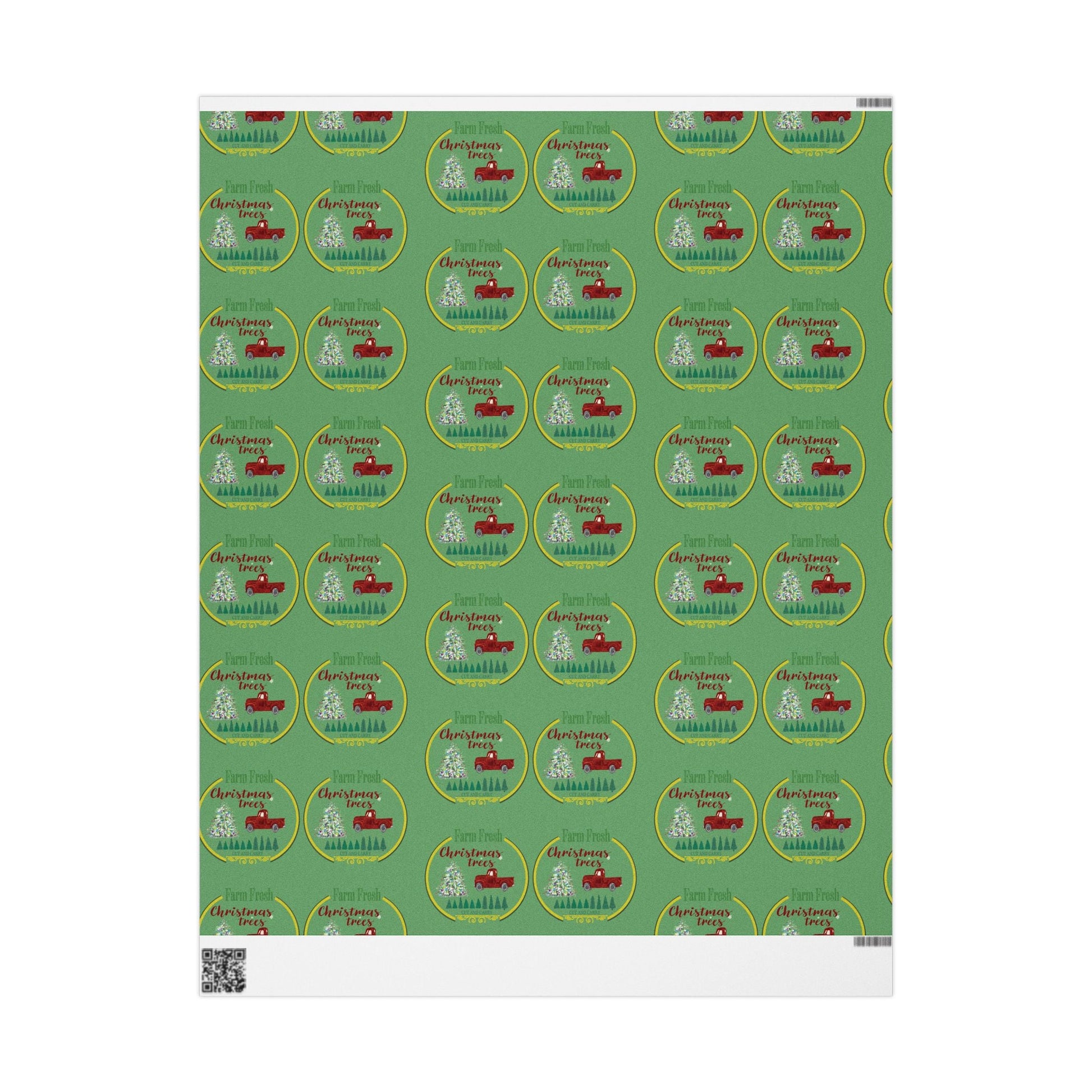 Christmas Tree Farm Wrapping Papers - Blue Cava