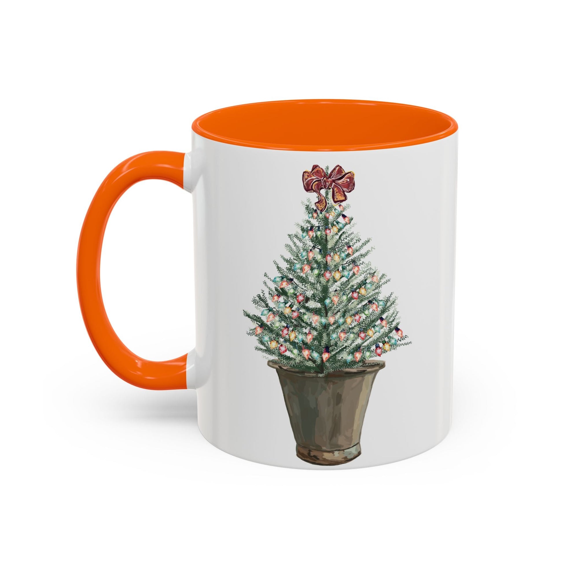 Christmas Tree Two Tone Mug - 11 oz & 15 oz - Blue Cava