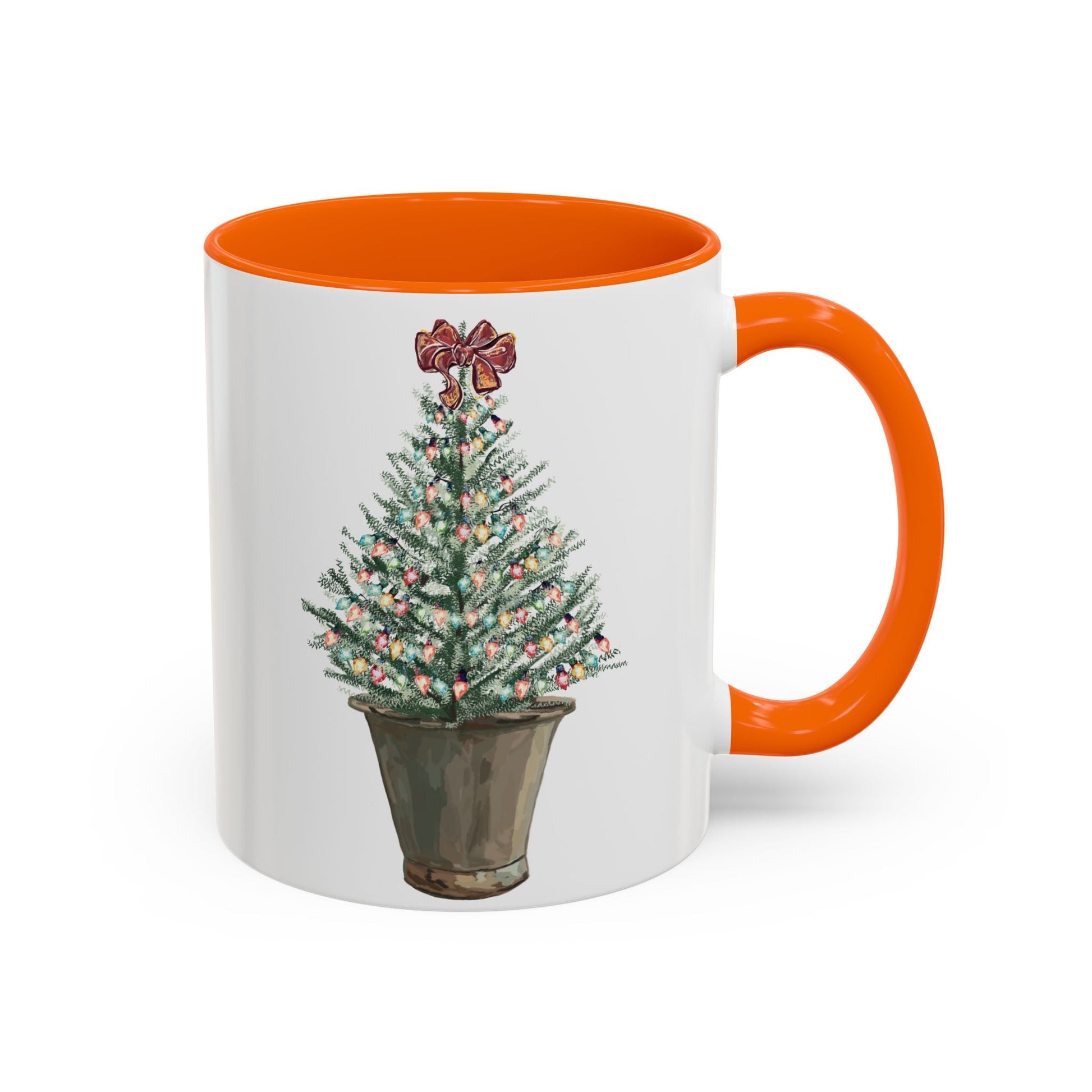 Christmas Tree Two Tone Mug - 11 oz & 15 oz - Blue Cava