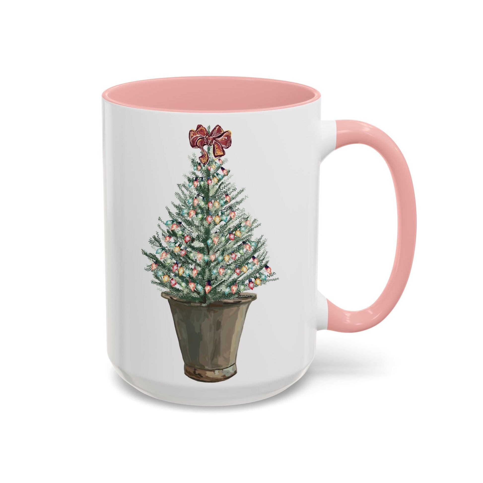 Christmas Tree Two Tone Mug - 11 oz & 15 oz - Blue Cava