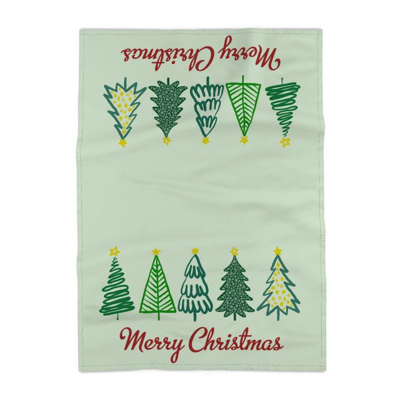 Christmas Trees Kitchen Towel - Blue Cava