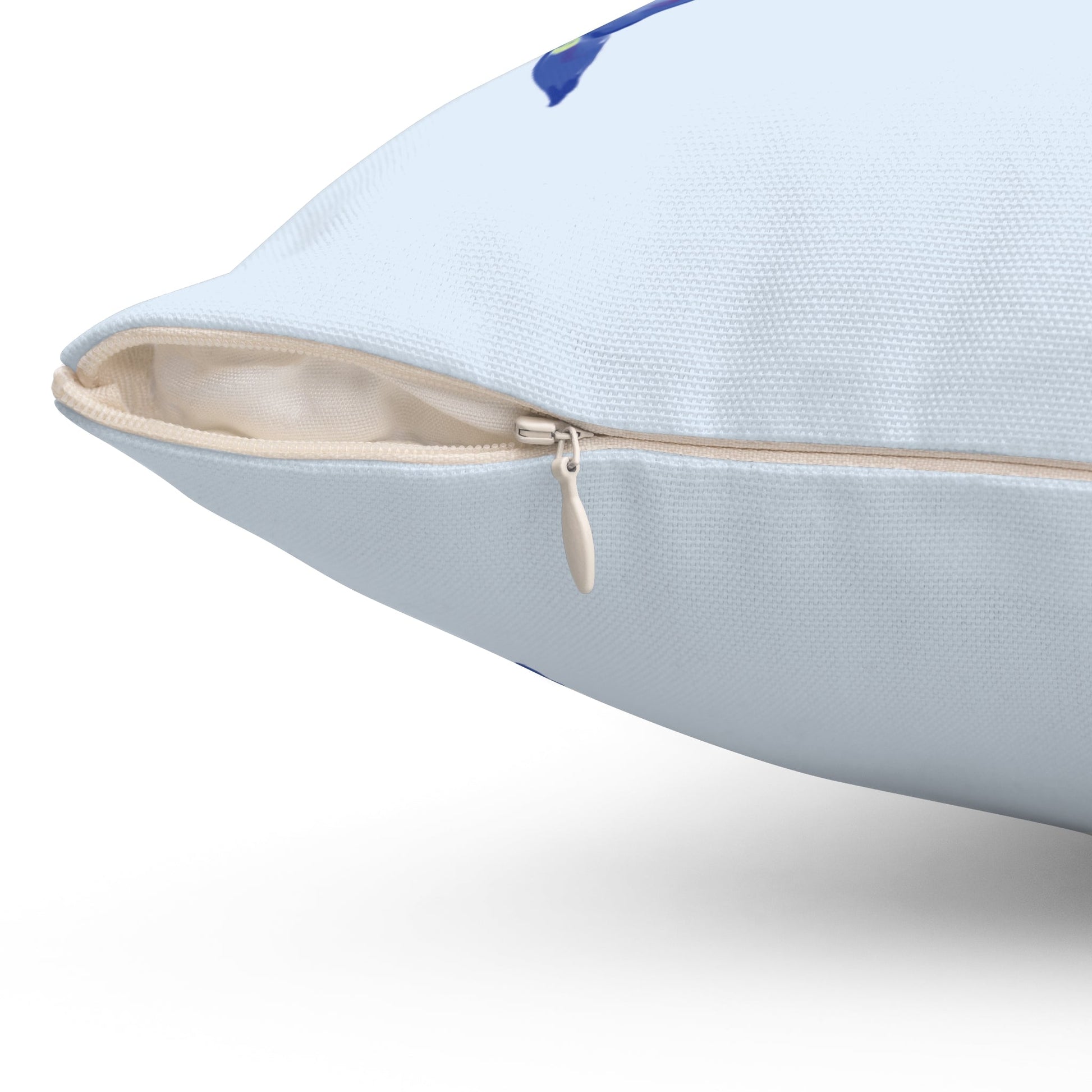 Coastal Blue Crab Polyester Spun Throw Pillow - Blue Cava