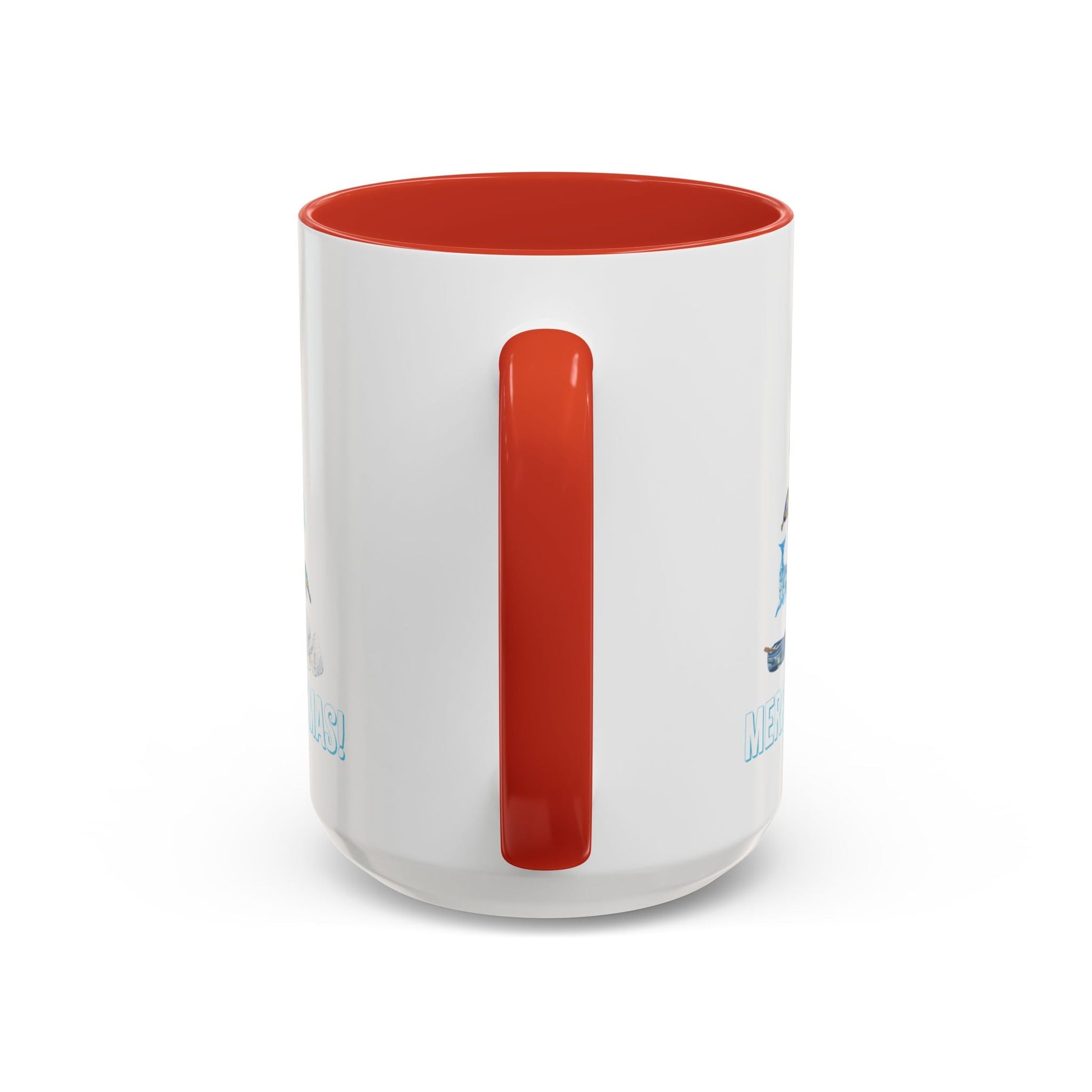 Coastal Christmas Tree Two Tone Coffee Mug (11, 15oz) - Blue Cava