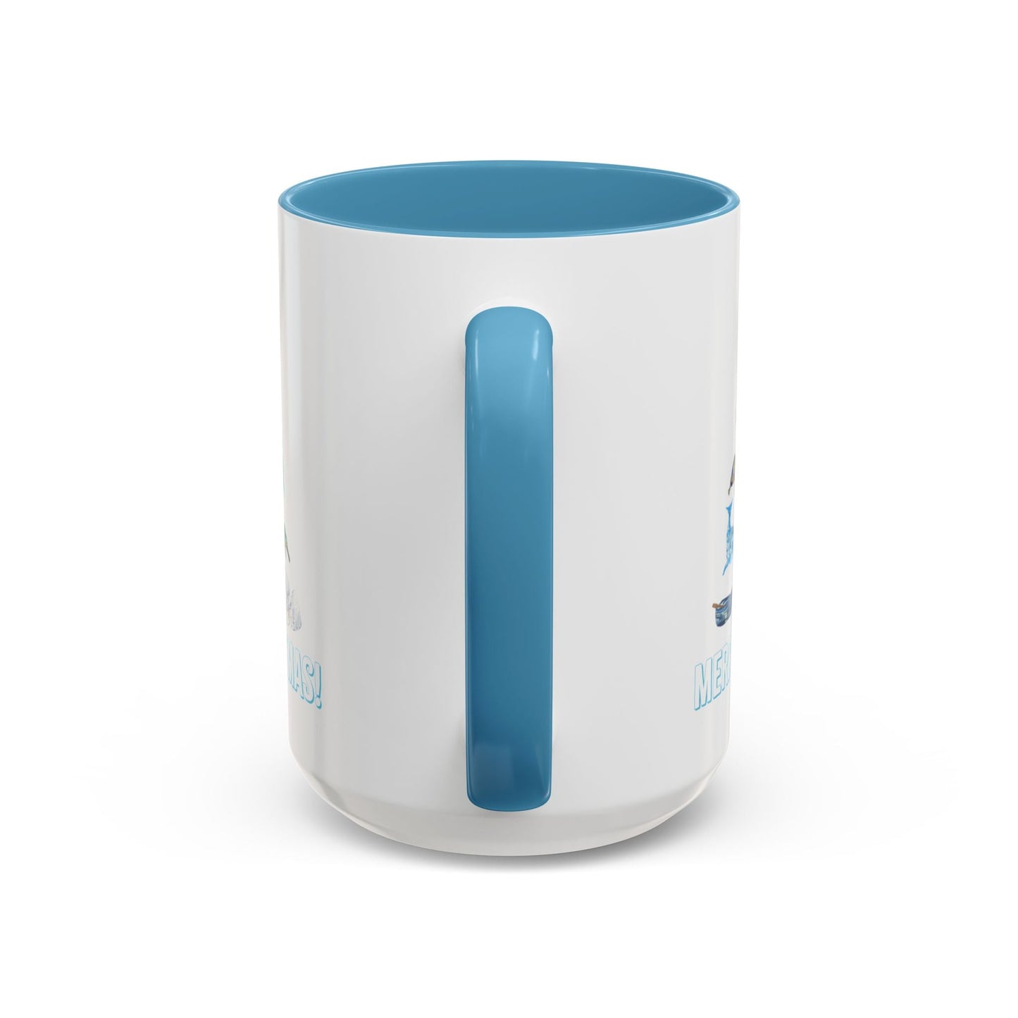 Coastal Christmas Tree Two Tone Coffee Mug (11, 15oz) - Blue Cava