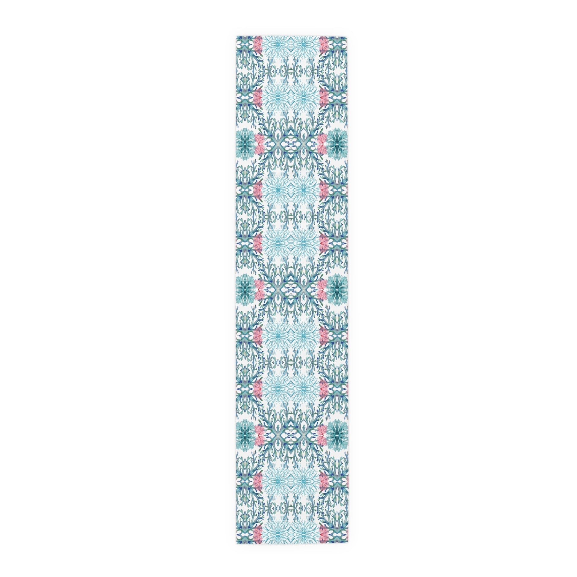 Coastal Coral Table Runner - 16” x 72” - Blue Cava