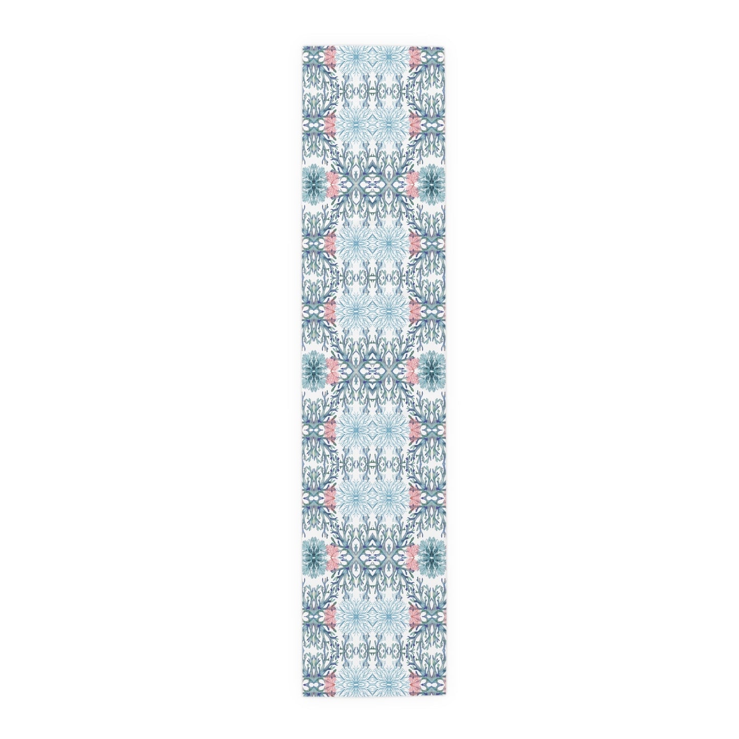 Coastal Coral Table Runner - 16” x 72” - Blue Cava