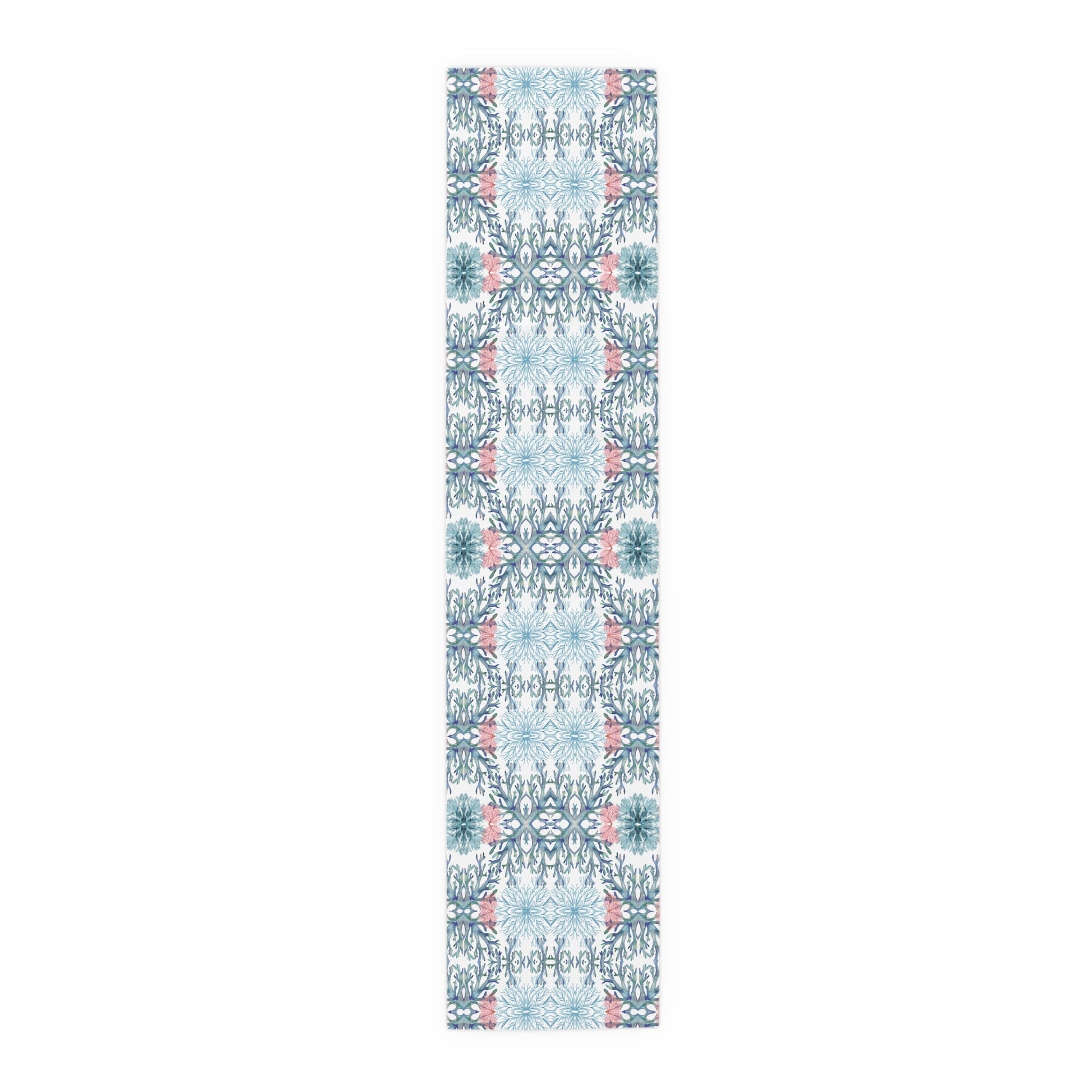 Coastal Coral Table Runner - 16” x 72” - Blue Cava