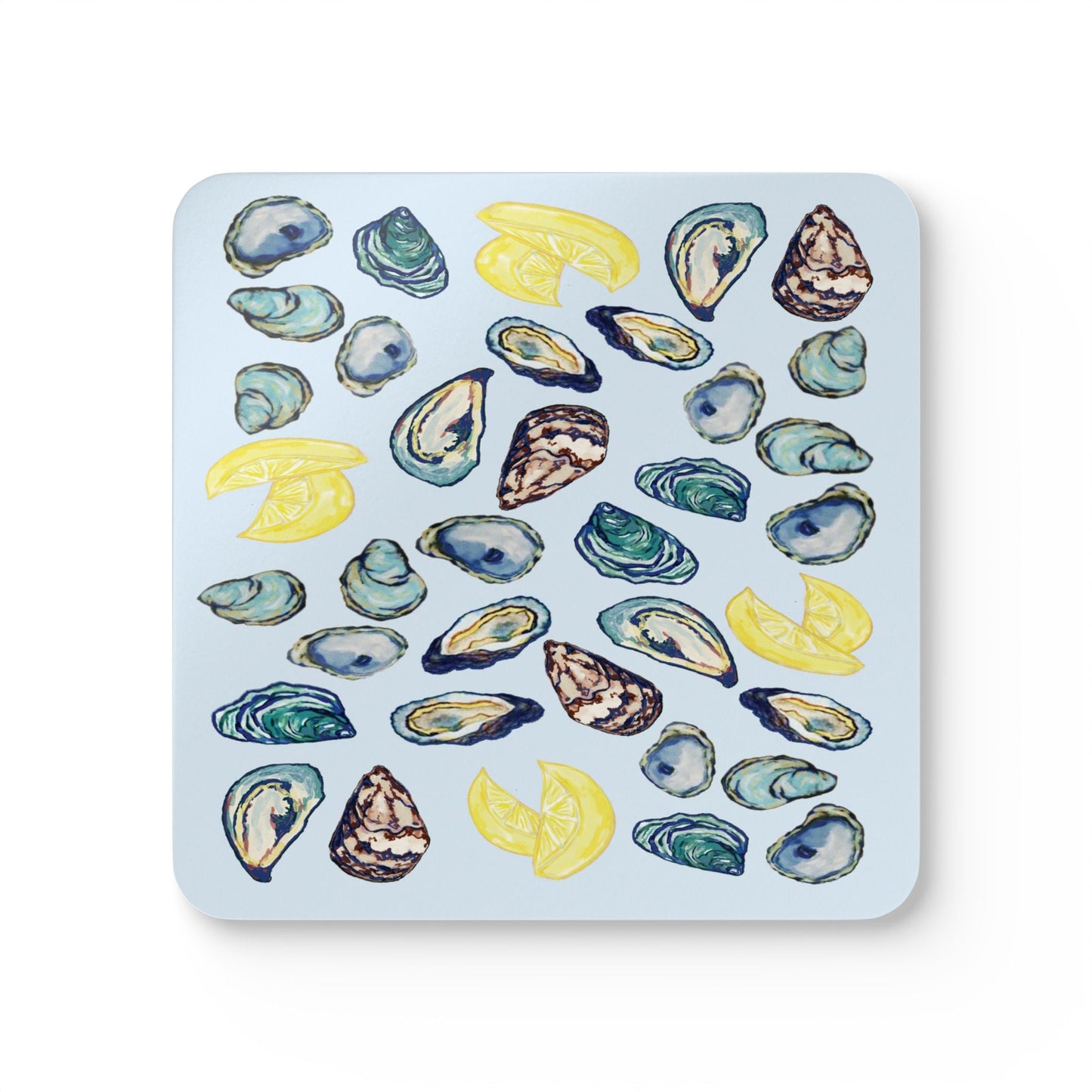 Coastal Oyster Coaster Set - Eco - Friendly Coasters - Blue Cava