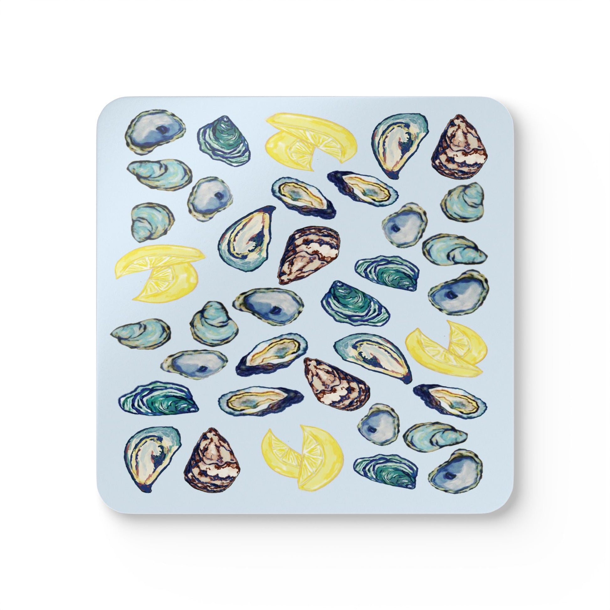 Coastal Oyster Coaster Set - Eco - Friendly Coasters - Blue Cava