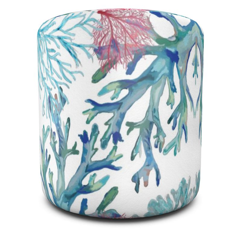 Coastal Pouf - Blue Cava