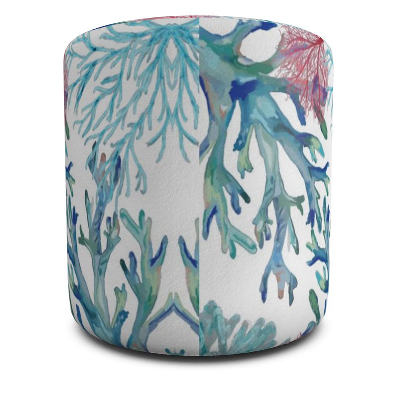 Coastal Pouf - Blue Cava