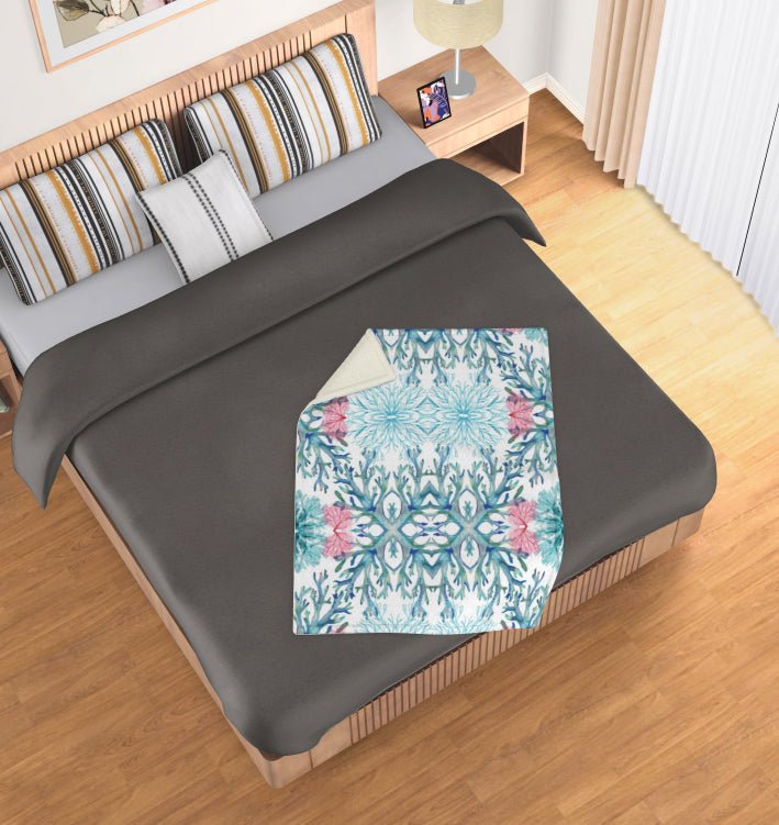 Coastal Sherpa Blanket - Blue Cava
