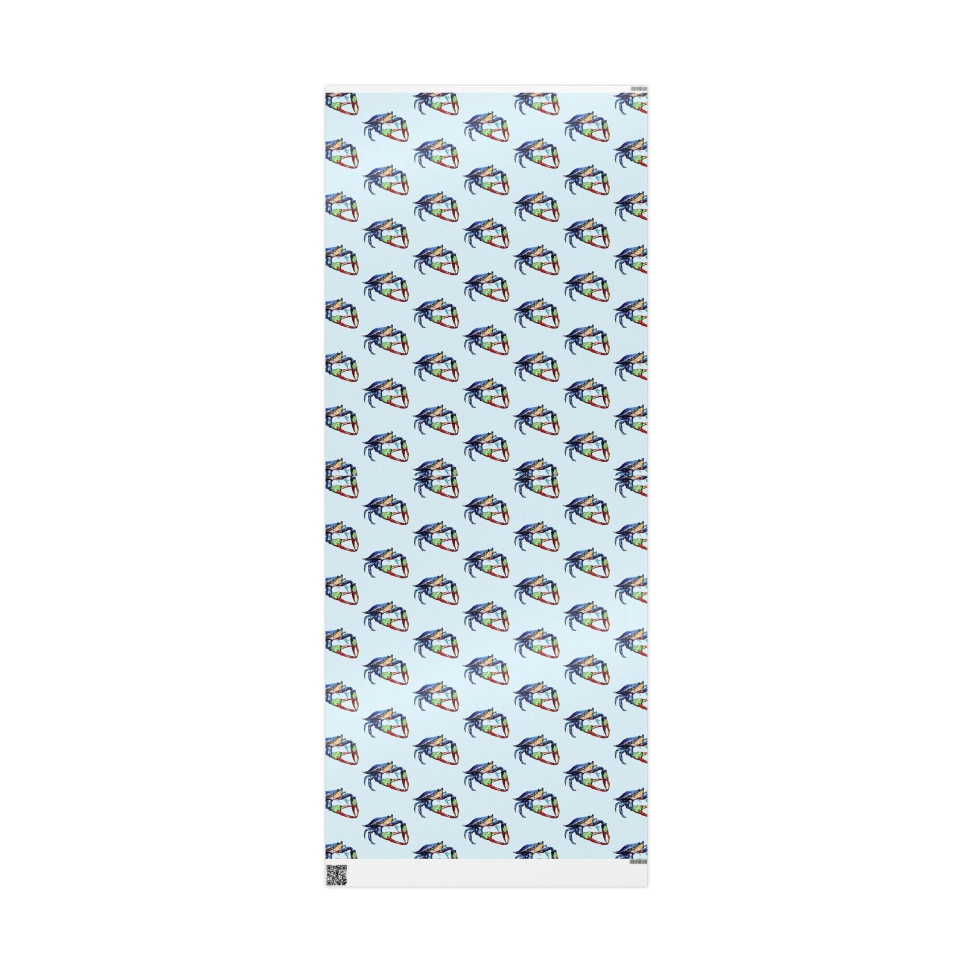 Colorful Crab Wrapping Paper - Eco Friendly Gift Wrap - Blue Cava