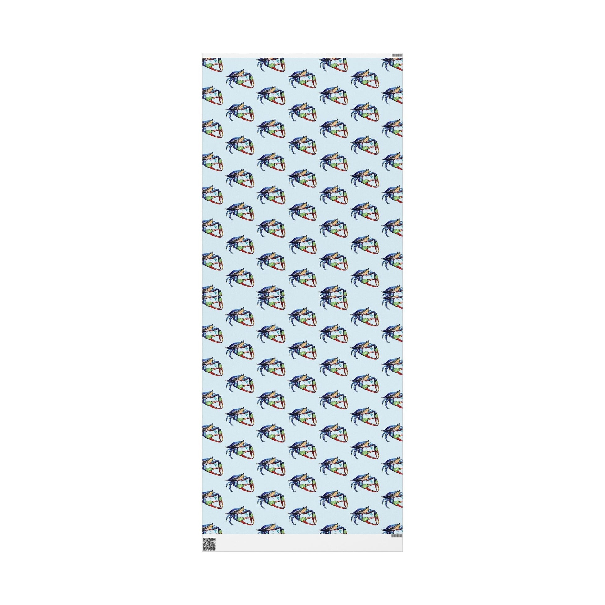 Colorful Crab Wrapping Paper - Eco Friendly Gift Wrap - Blue Cava