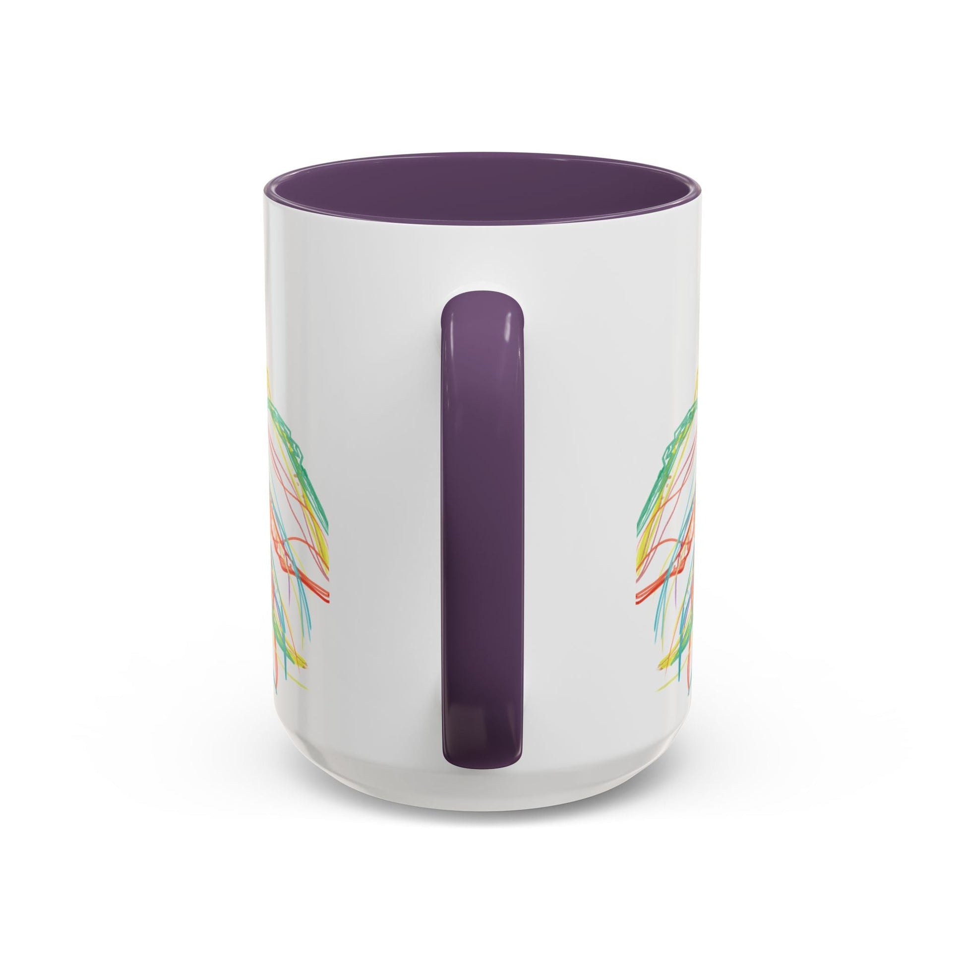 Colorful Jellyfish Accent Coffee Mug - Perfect for Ocean Lovers - Blue Cava