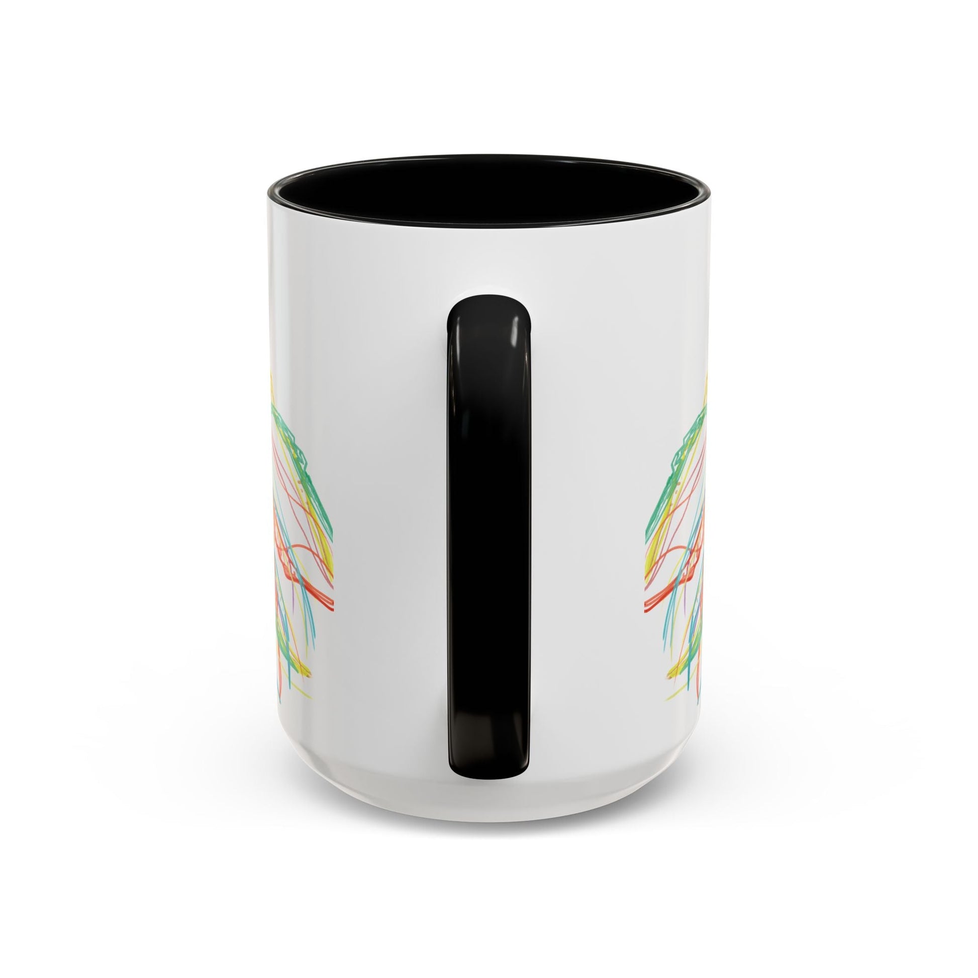 Colorful Jellyfish Accent Coffee Mug - Perfect for Ocean Lovers - Blue Cava
