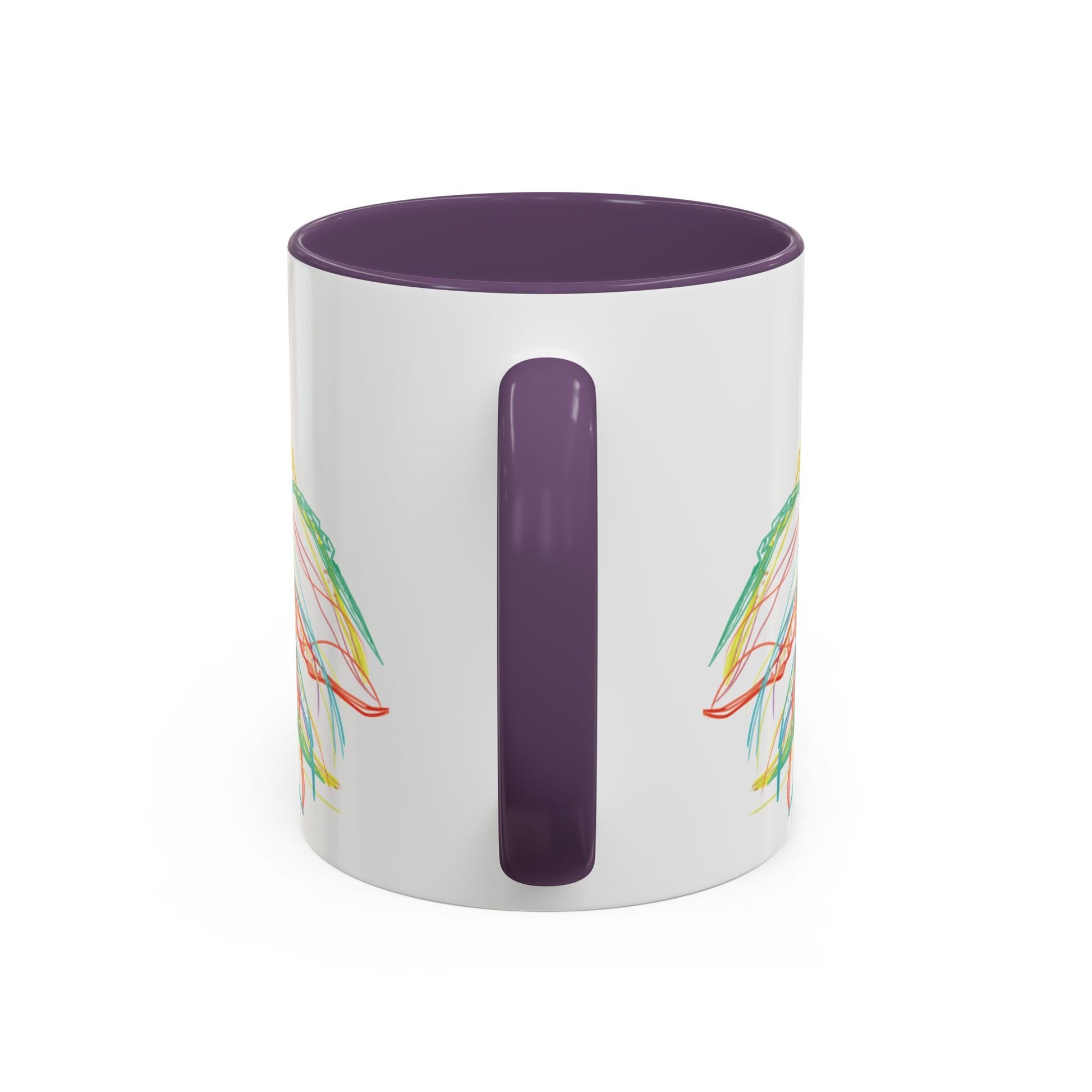 Colorful Jellyfish Accent Coffee Mug - Perfect for Ocean Lovers - Blue Cava