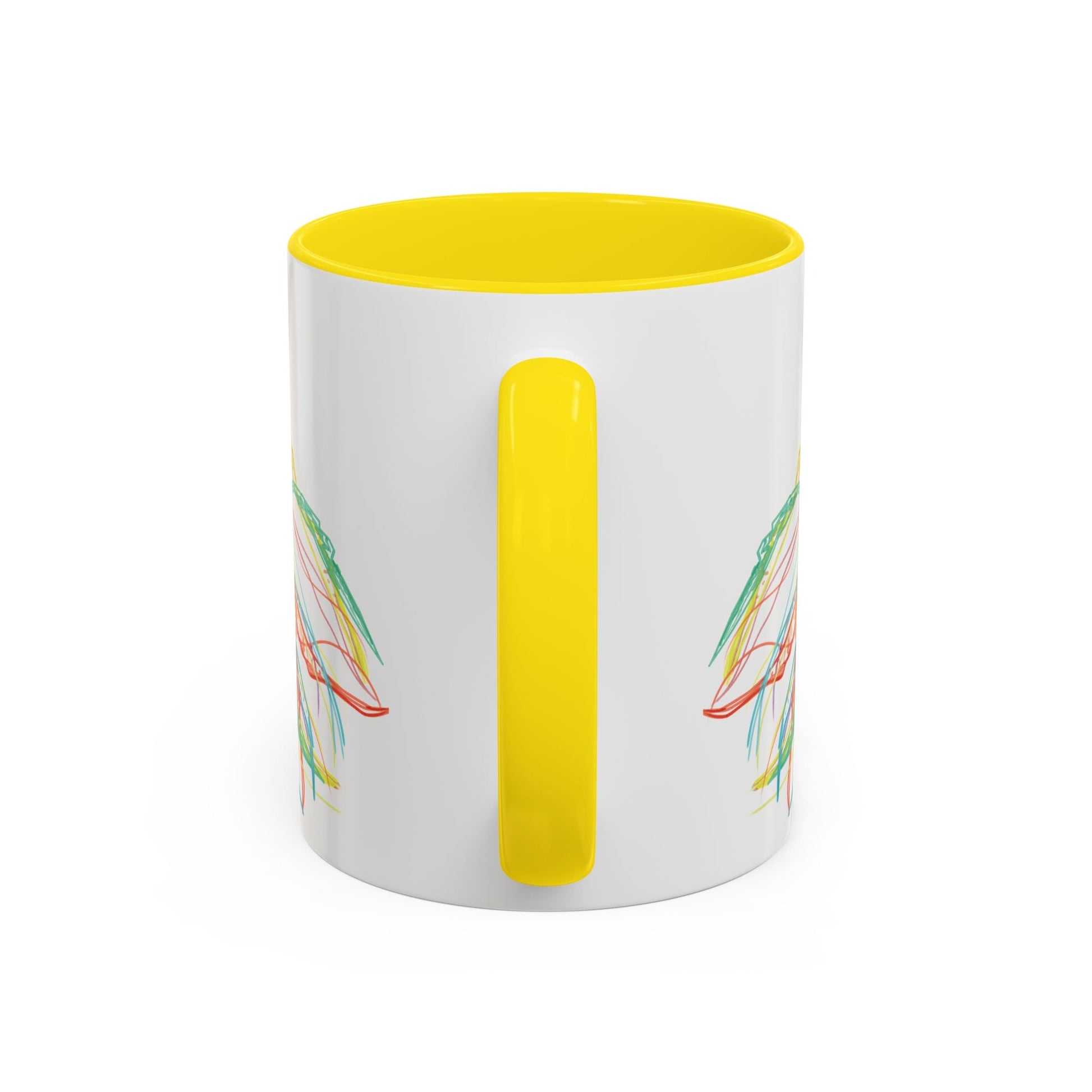 Colorful Jellyfish Accent Coffee Mug - Perfect for Ocean Lovers - Blue Cava
