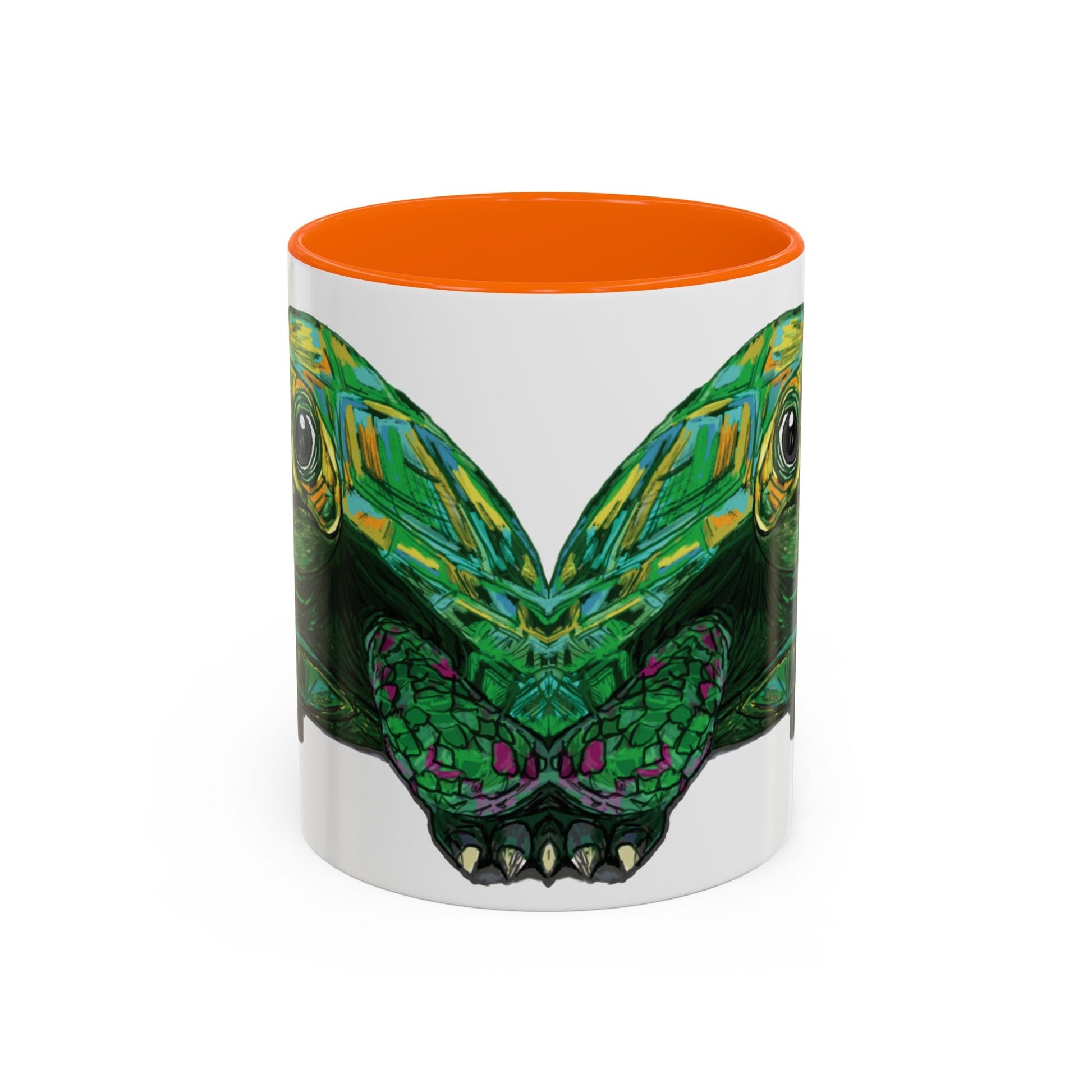 Colorful Sea Turtle Accent Coffee Mug - Unique 11oz & 15oz - Blue Cava