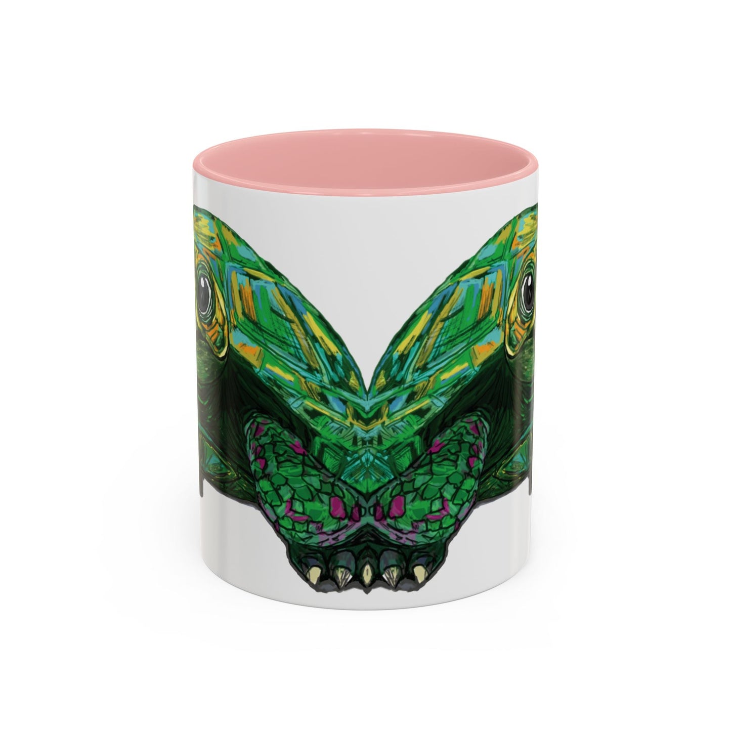 Colorful Sea Turtle Accent Coffee Mug - Unique 11oz & 15oz - Blue Cava