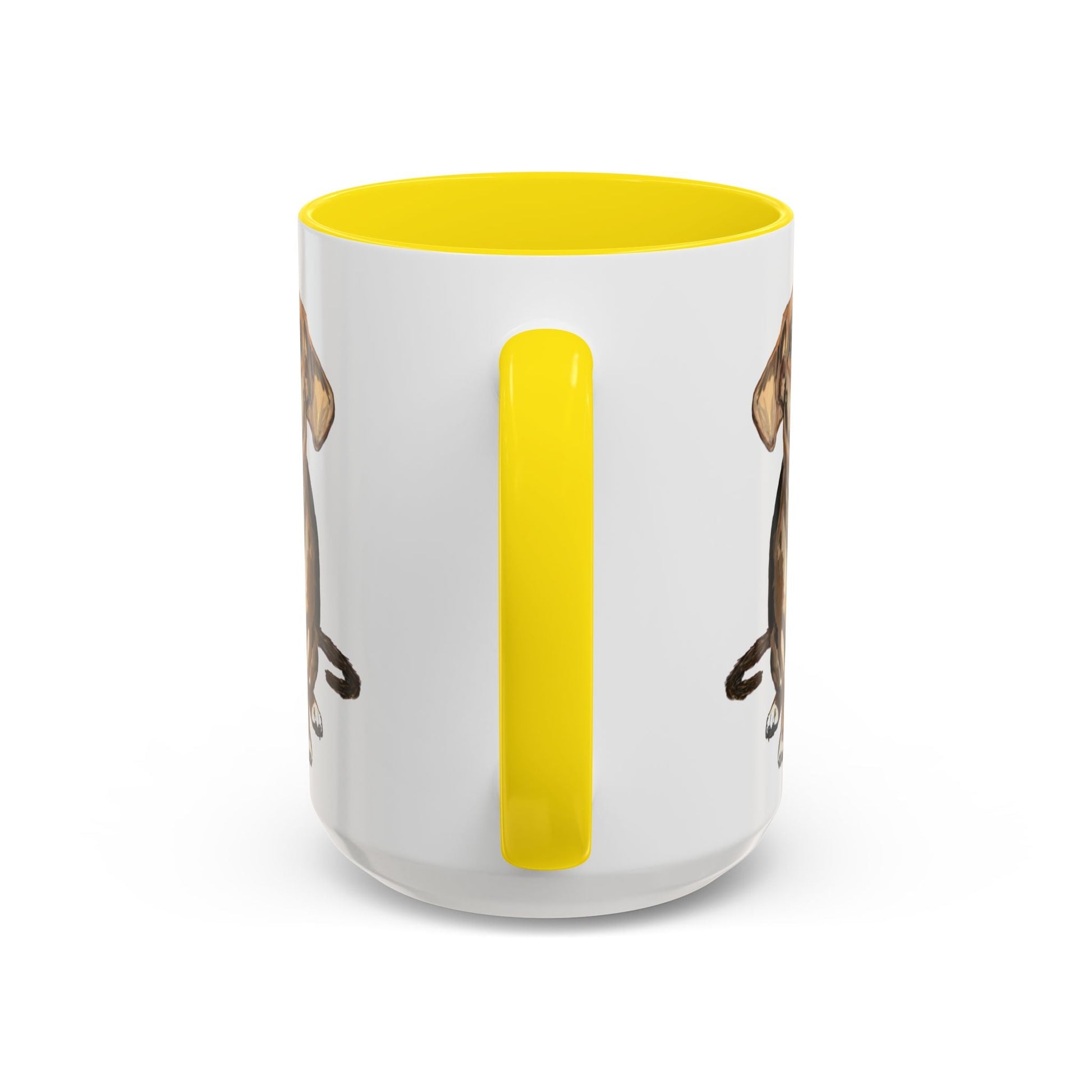 Curious Dog Two Tone Ceramic Mug - 11 oz & 15 oz - Blue Cava